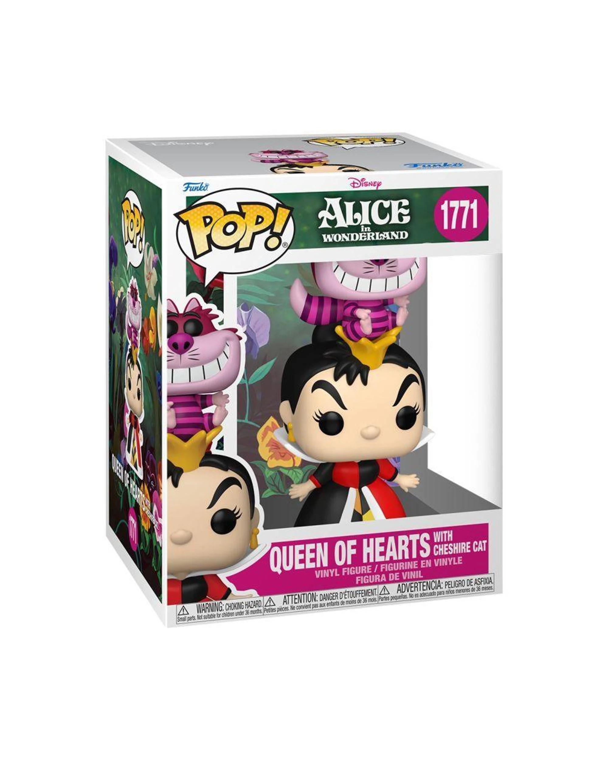 3 Disney Alice In Wonderland - 1951 -  Queen Of Hearts With Cheshire Cat Funko POP! Vinyl, 3 of 3