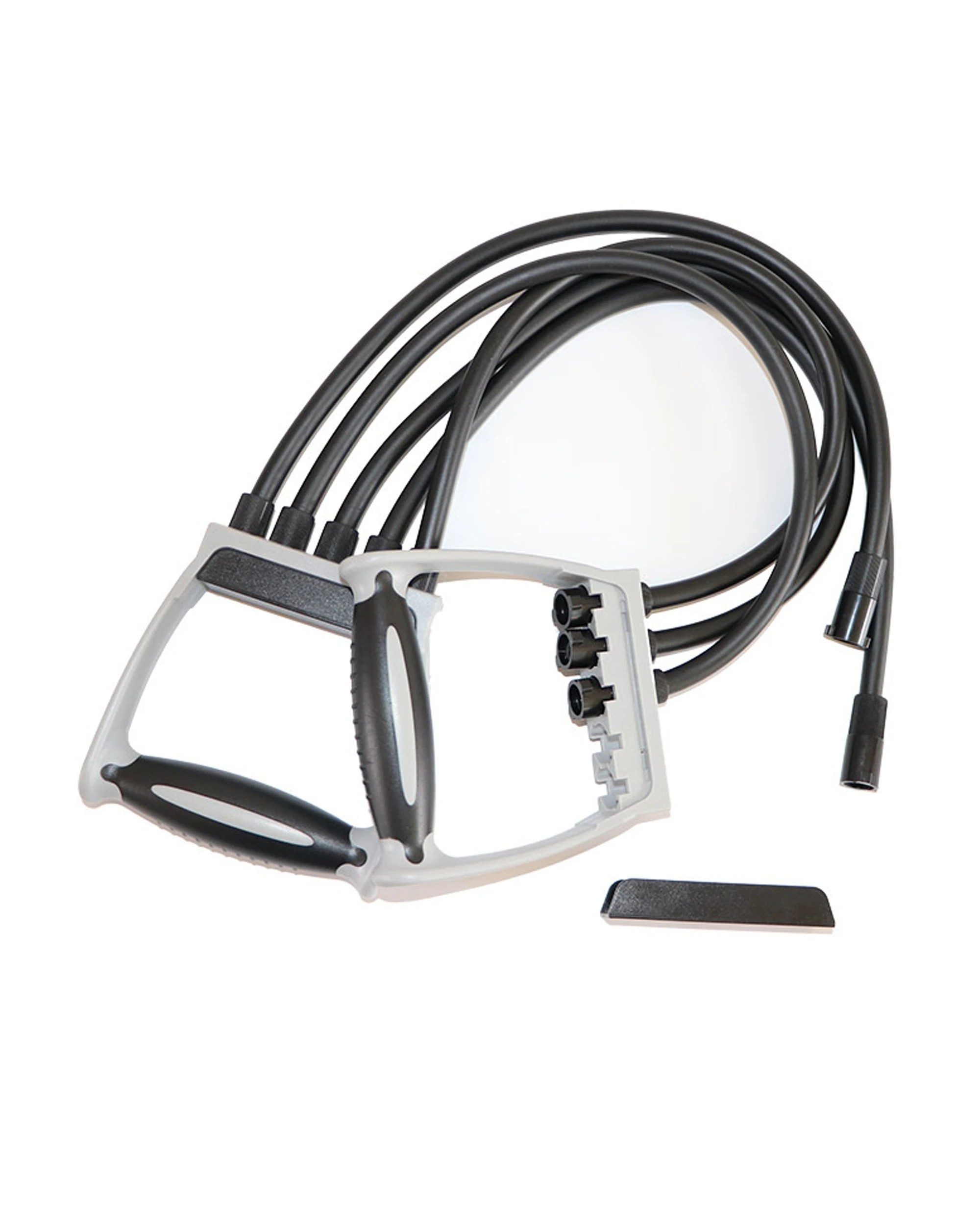 2 TODO Rubber Gym Strength Trainer Resistance Band Pull strap rope 100Kg Tension - Black, 2 of 4