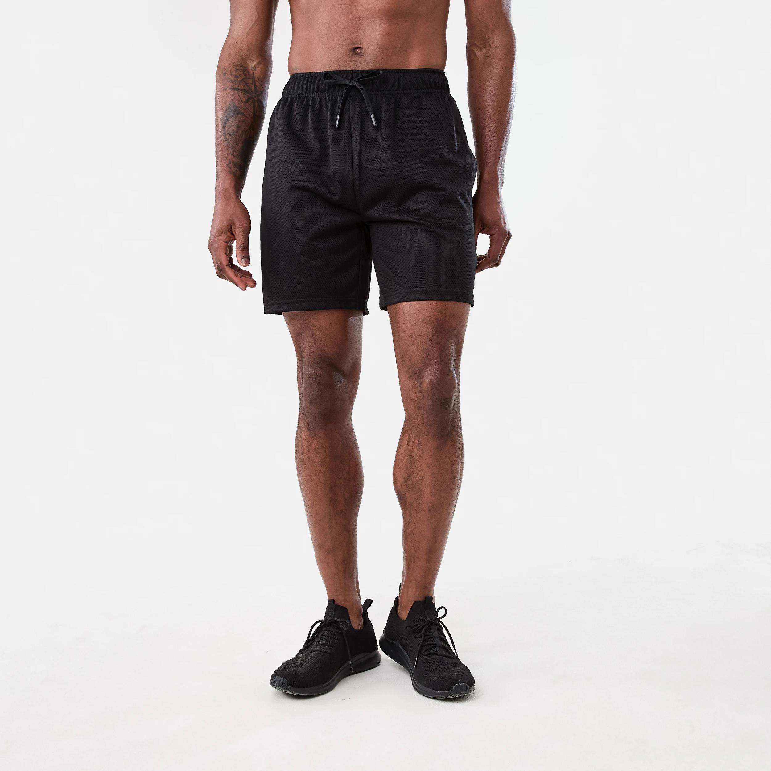 7 Active Mens Performance Mesh Shorts BLACK, 7 of 7