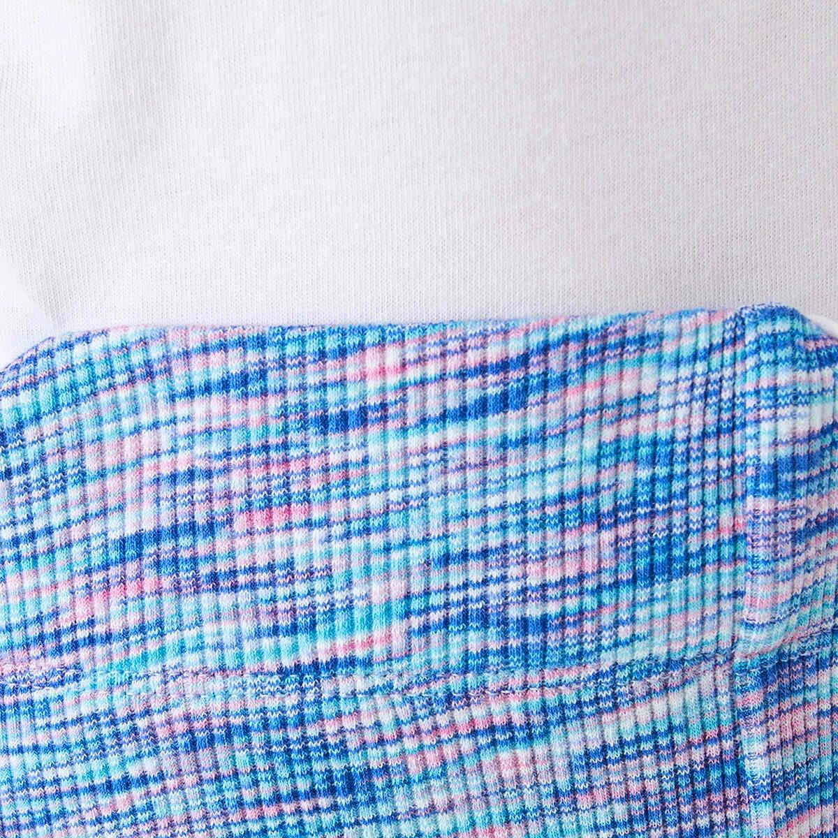 3 Rib Bike Shorts Blu Sp Dye, 3 of 8