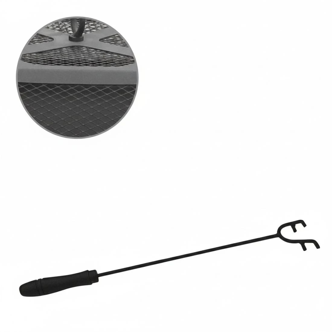 7 Grillz Fire Pit BBQ Grill Ice Bucket 4-In-1 Table - Black, 7 of 7