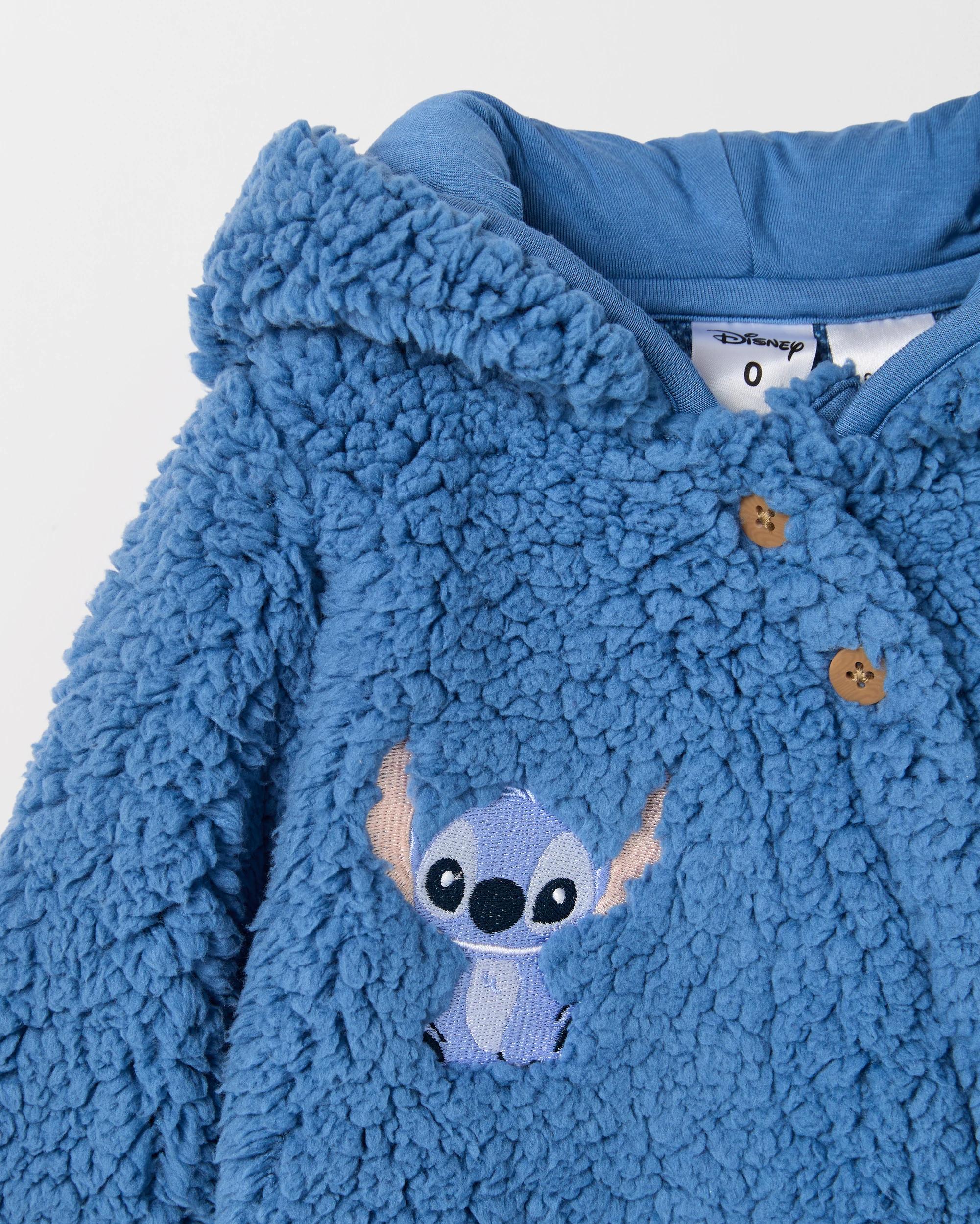 2 Disney Lilo & Stitch Baby Fluffy Sherpa Coverall STITCH, 2 of 3