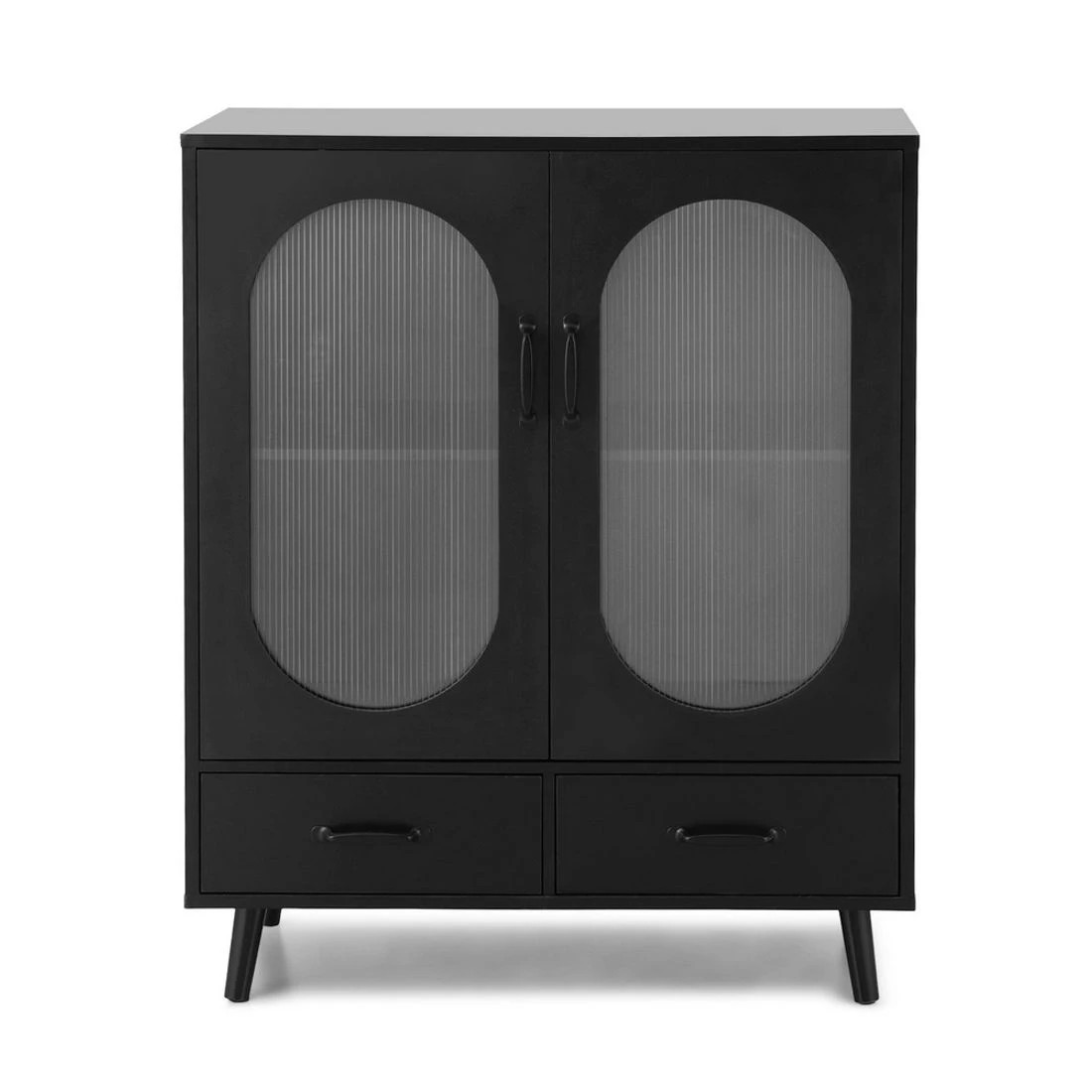 5 Artiss Buffet Sideboard Double Doors - Black, 5 of 6