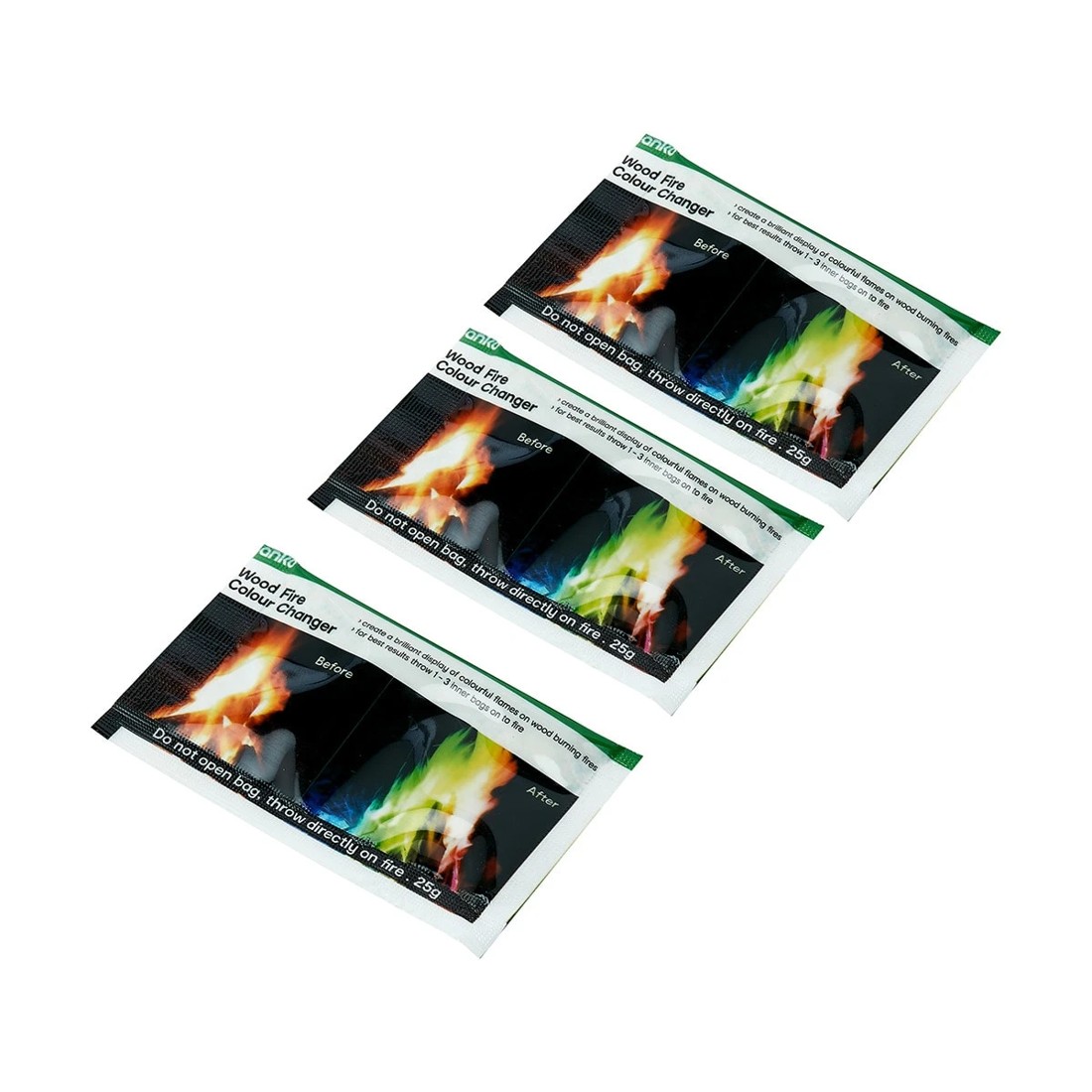 4 3 Pack Wood Fire Colour Change, 4 of 5