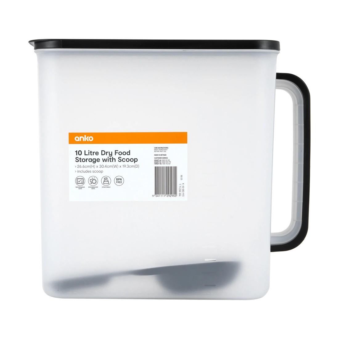 5 10L Dry Food Storage with Scoop, 5 of 5