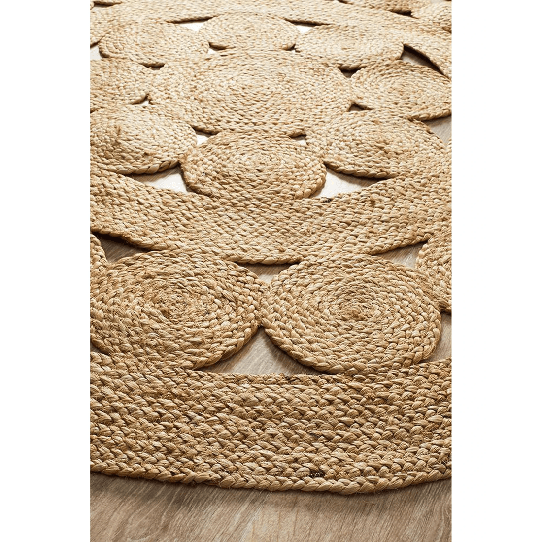 3 Rug Culture Atrium Pilu Natural Jute Rug, Hand-braided Flat-weave, Beige
 - beige, 3 of 6