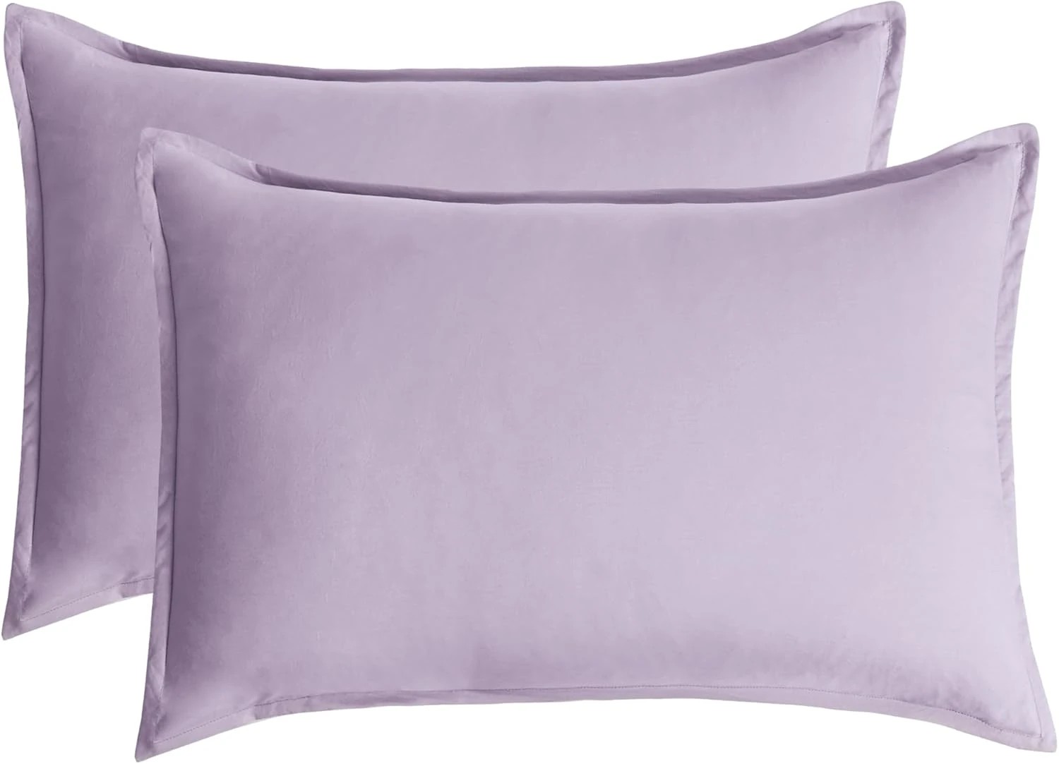 5 CleverPolly 100% Vintage Washed Microfibre Quilt Cover Set - Lilac - Queen Bed, 5 of 5