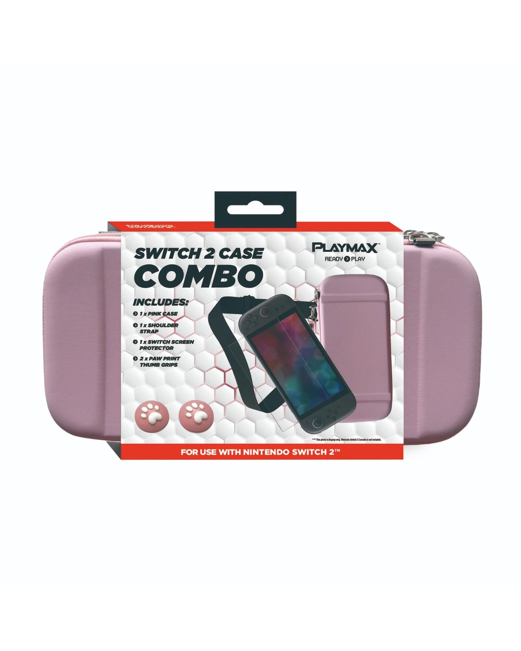 1 Playmax Switch 2 Case Combo Bundle - Pink, 1 of 9