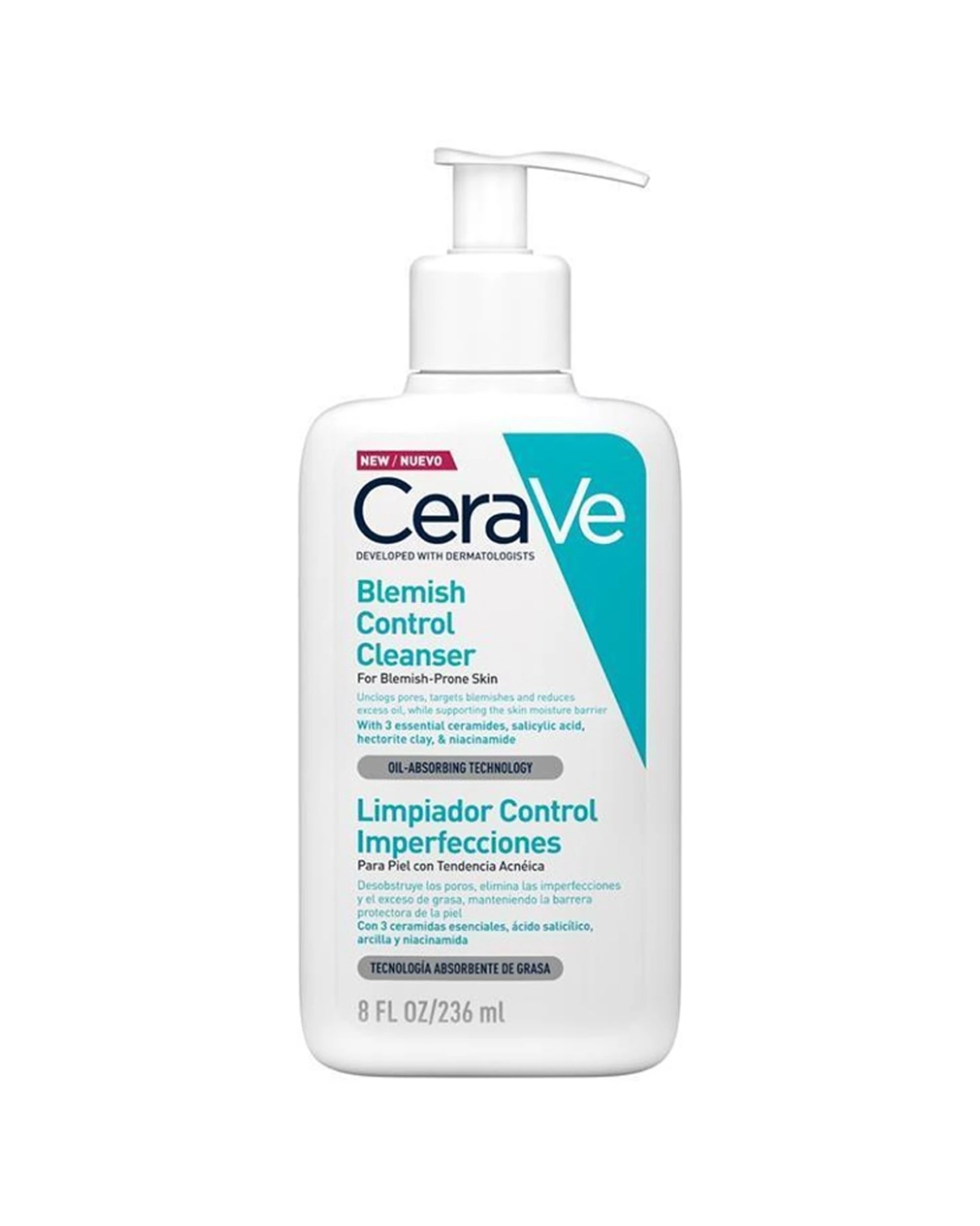 1 CeraVe Acne Blemish Control Cleanser 236ml - White, 1 of 1