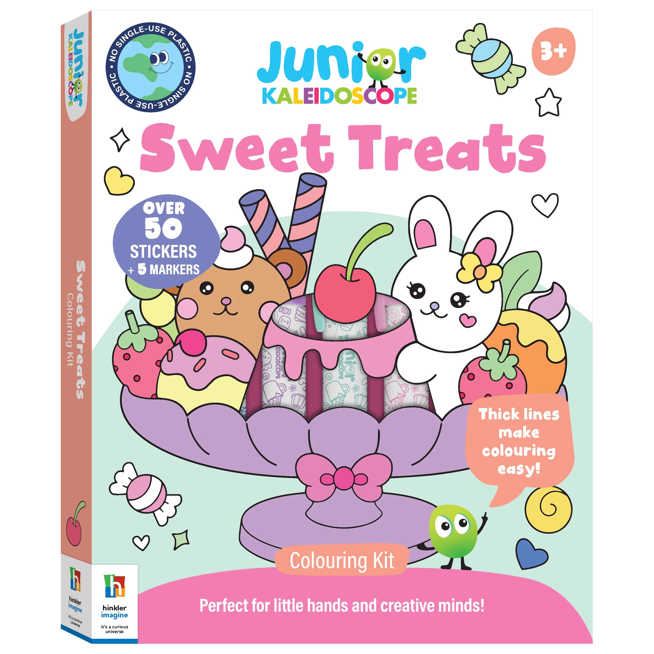 1 Junior Kaleidoscope Sweet Treats Colouring Kit - Book, 1 of 5