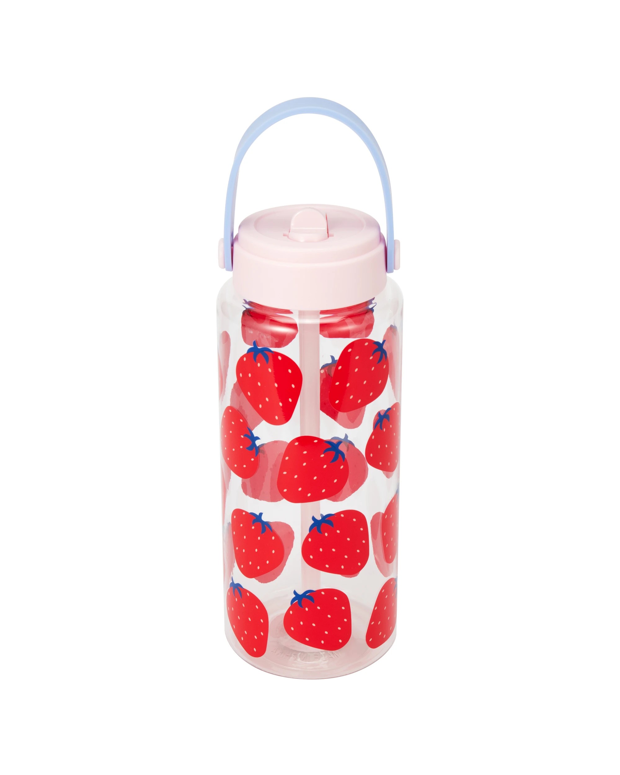 3 1L Drink Bottle with Handle - Strawberry, 3 of 6