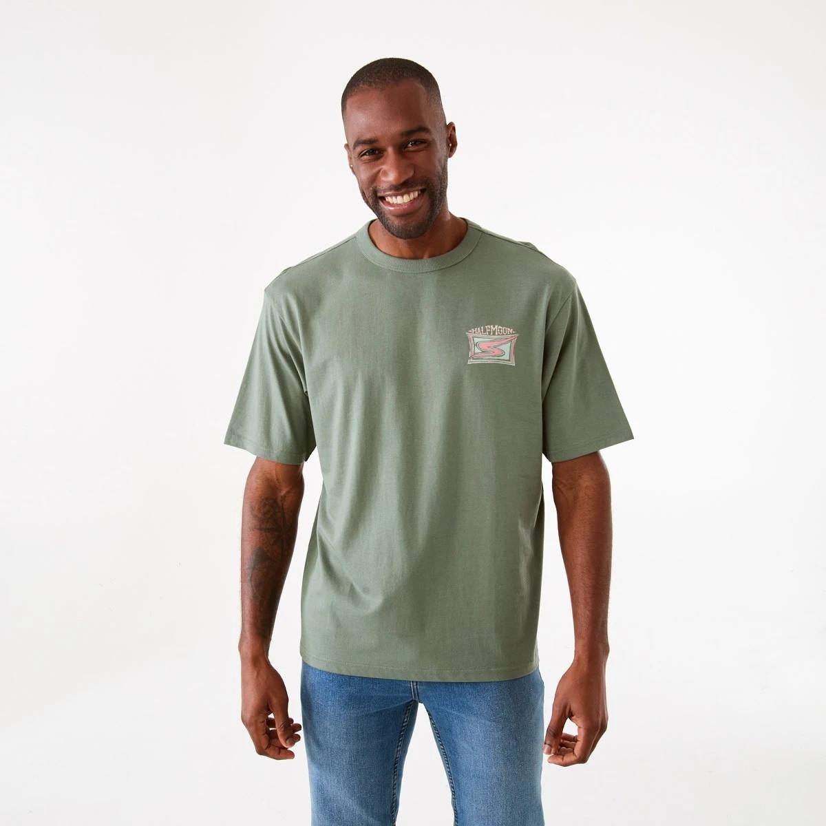 2 Oversized Graphic T-shirt Grn Thyme, 2 of 6