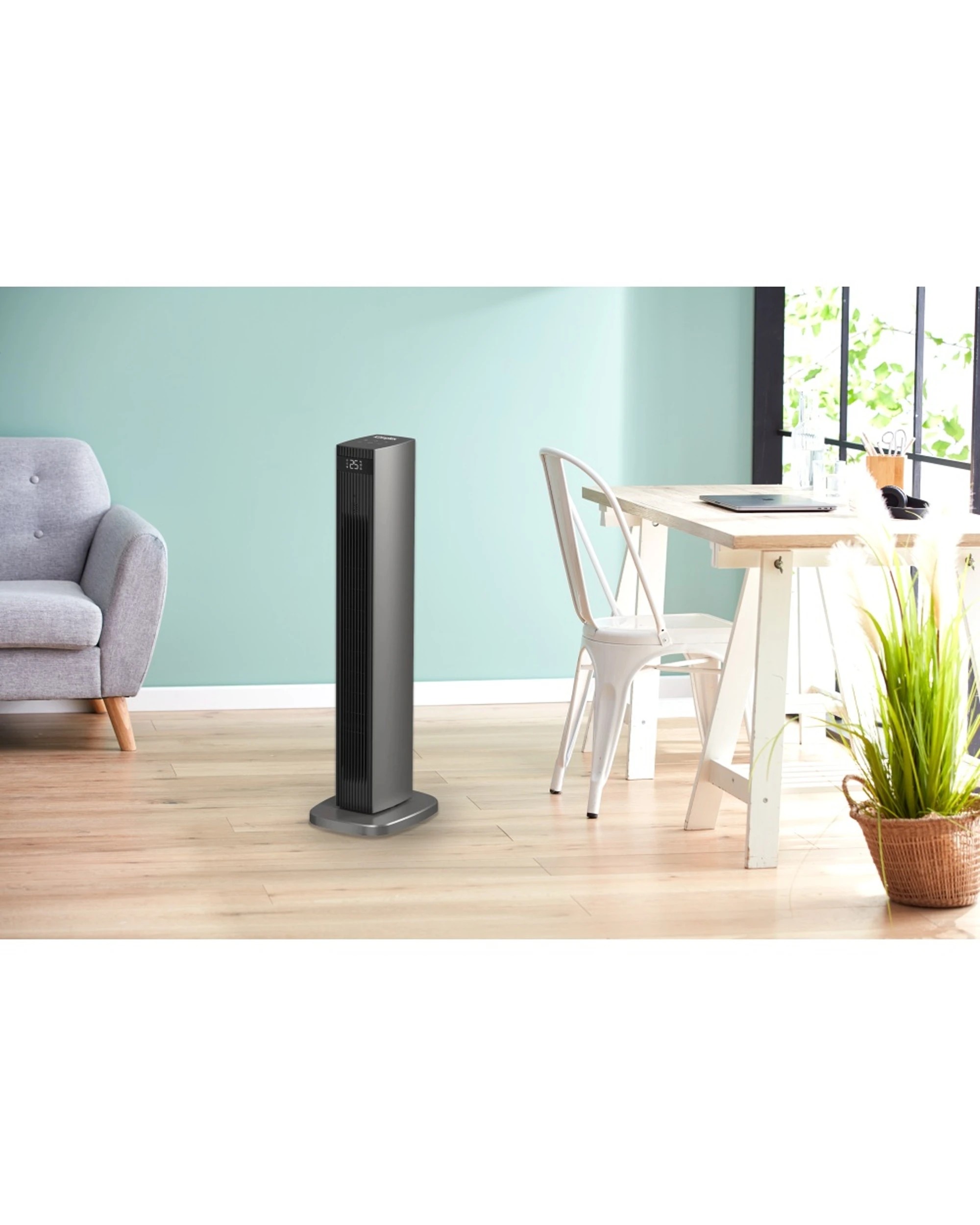 2 Dimplex 2200W DC Digital Ceramic Oscillating Electric Heater 12 Hour Timer - Grey, 2 of 2