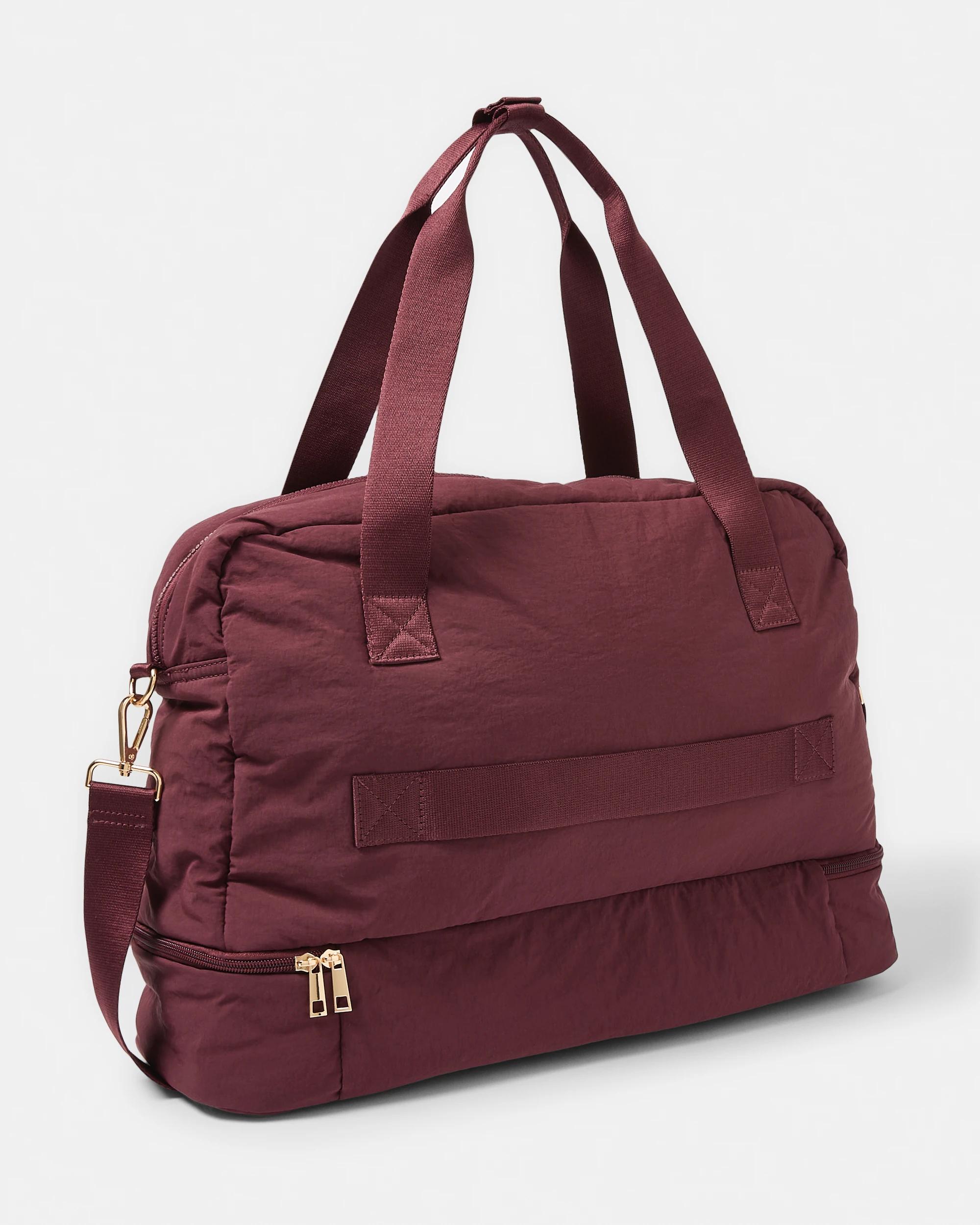 2 Padded Weekender Bag Red Plum, 2 of 5
