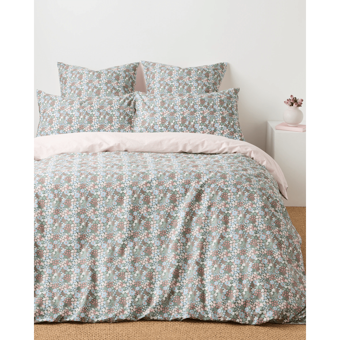 1 Target Meadow Ditsy Floral Australian Cotton Quilt Cover Set
 - Single Bed
 - Natural, 1 of 6