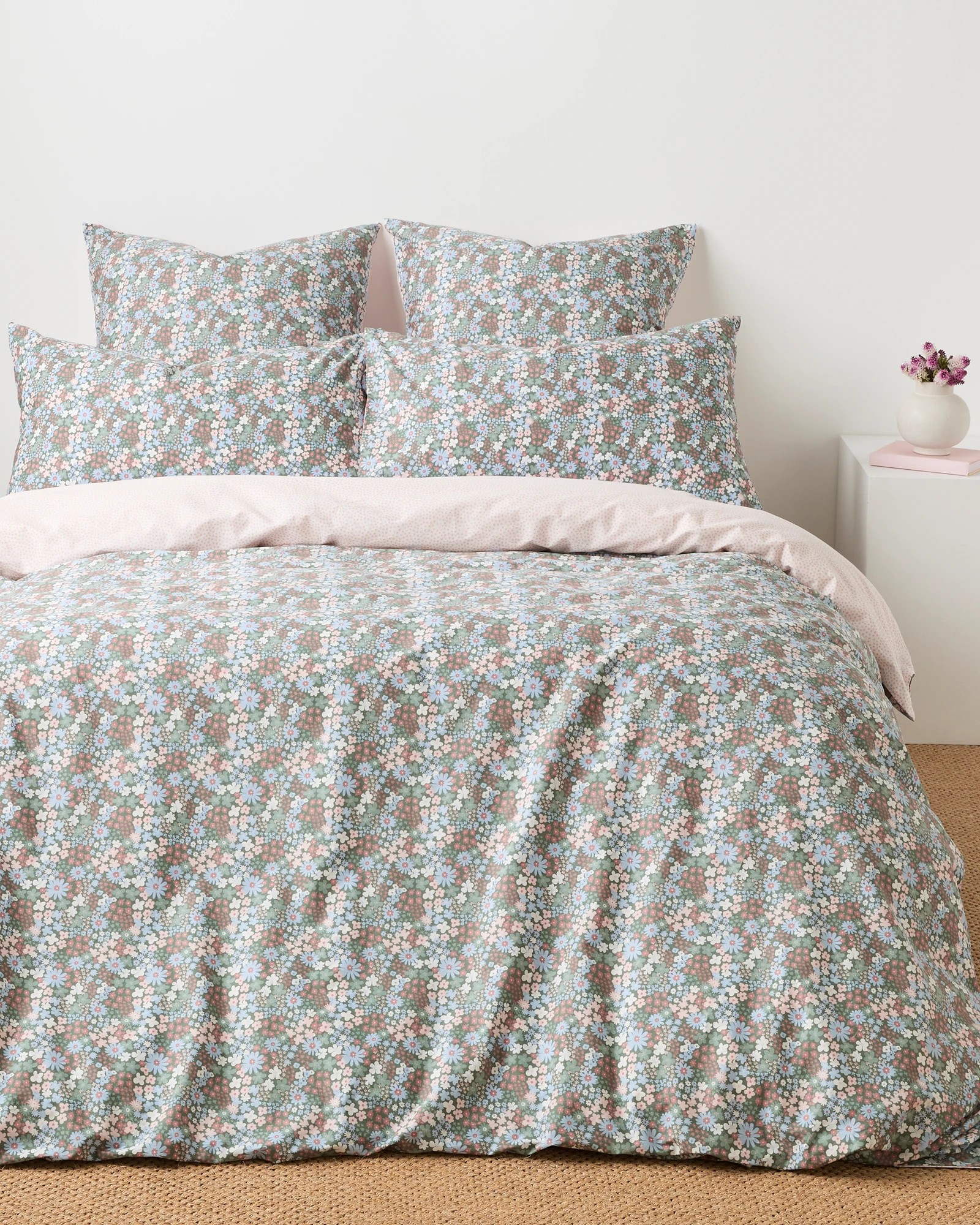 1 Target Meadow Ditsy Floral Australian Cotton Quilt Cover Set
 - Single Bed
 - Natural, 1 of 6