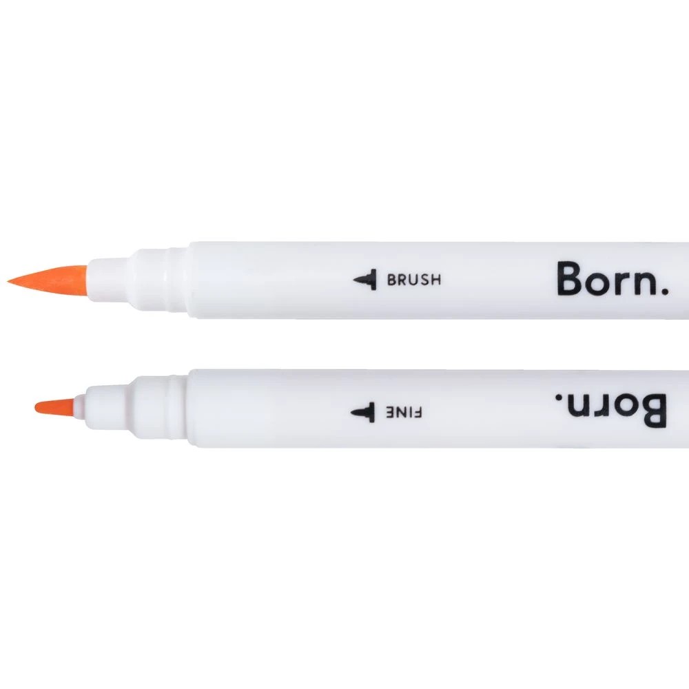 4 Born Dual-Tip Brush Markers 12 Pack Assorted, 4 of 4