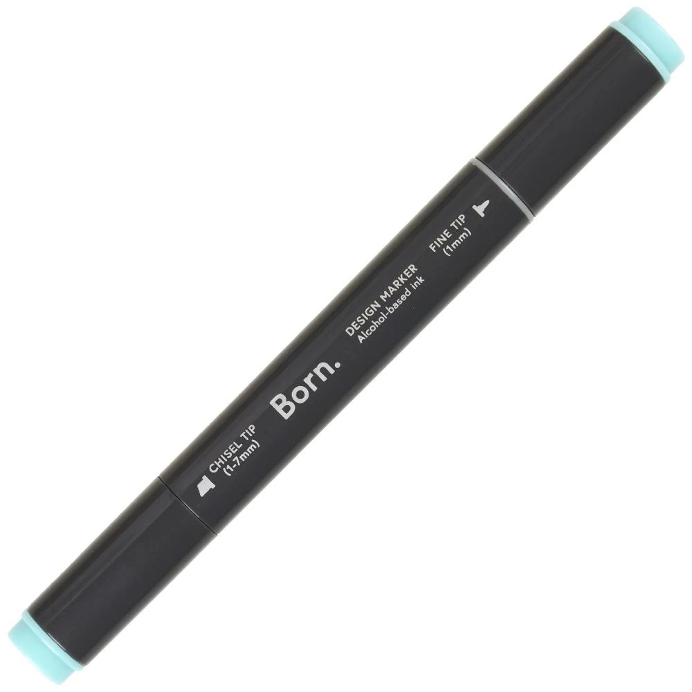 4 Born Professional Dual-Tip Artist Marker Turquoise Green G477, 4 of 4