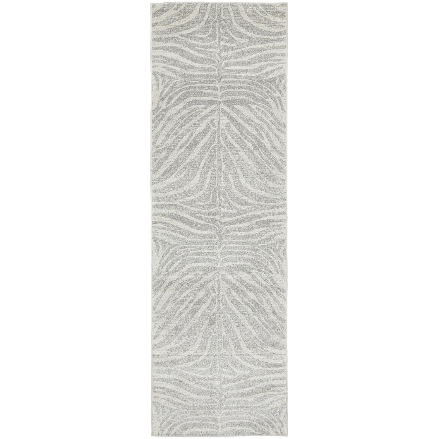 2 Common Ground Rugs Lustre Savannah 400x80cm - Large Runner Power Loomed Pet Friendly Rug - Silver, 2 of 6