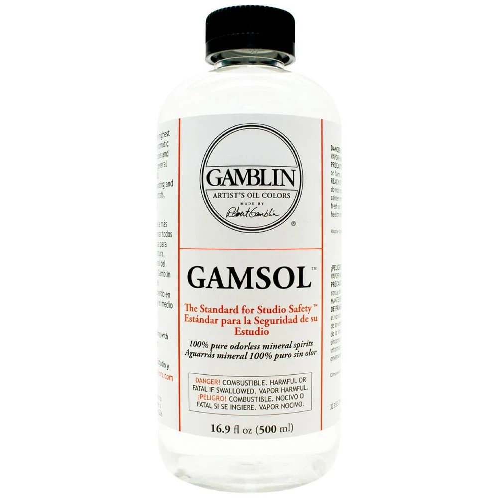 1 Gamblin Gamsol: Odourless Mineral Spirit 500mL, 1 of 1