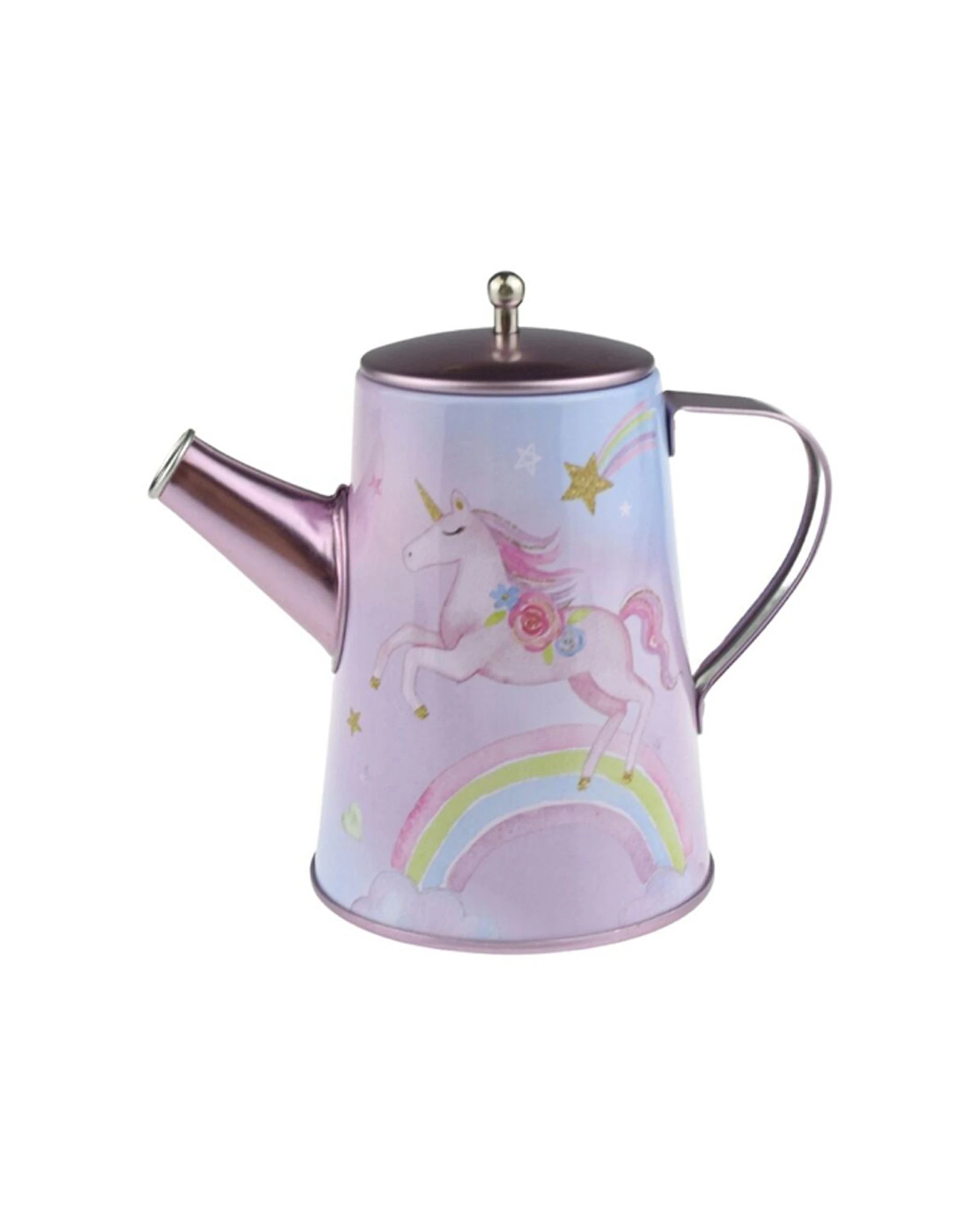 6 Kaper Kidz 18pc Rainbow Unicorn Tin Tea Mug Set In Suitcase Kids Pretend Play Toy - Multi, 6 of 6