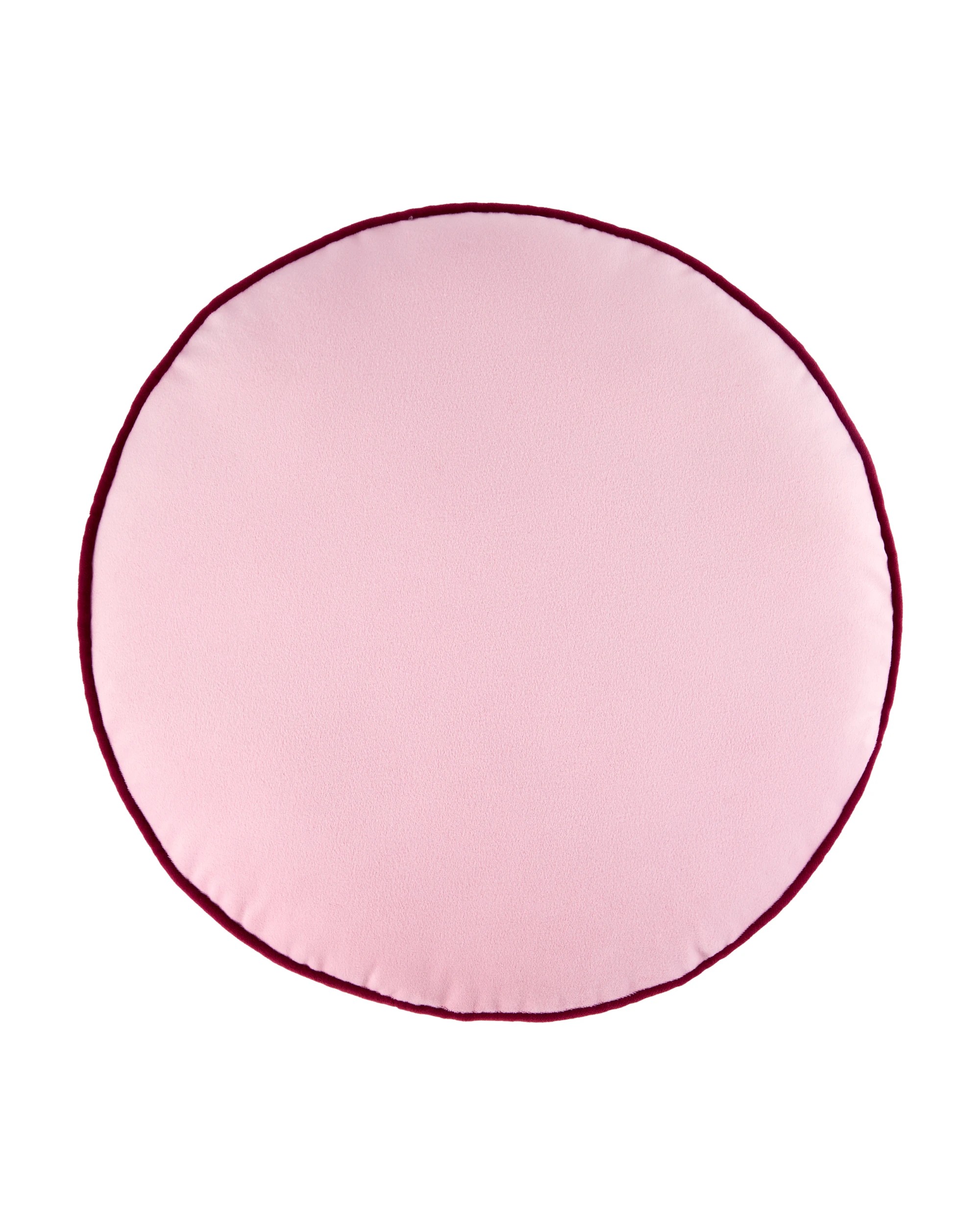 2 40cm Velvet Round Cushion - Pink, 2 of 5