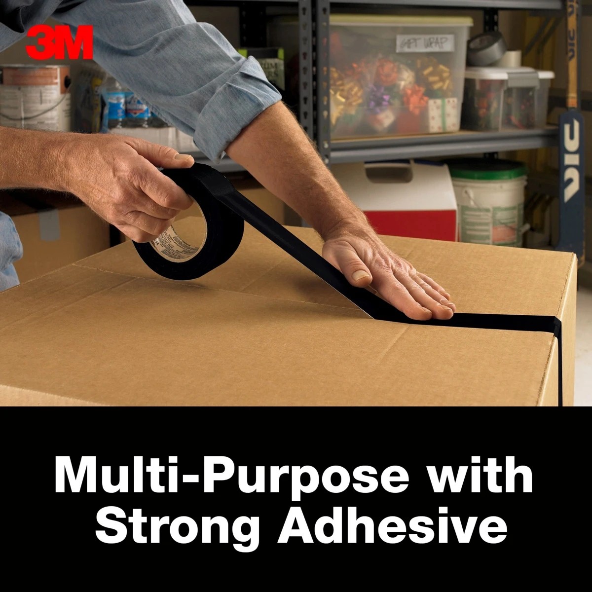 5 3m Multi Use Duct Tape - Black, 5 of 6