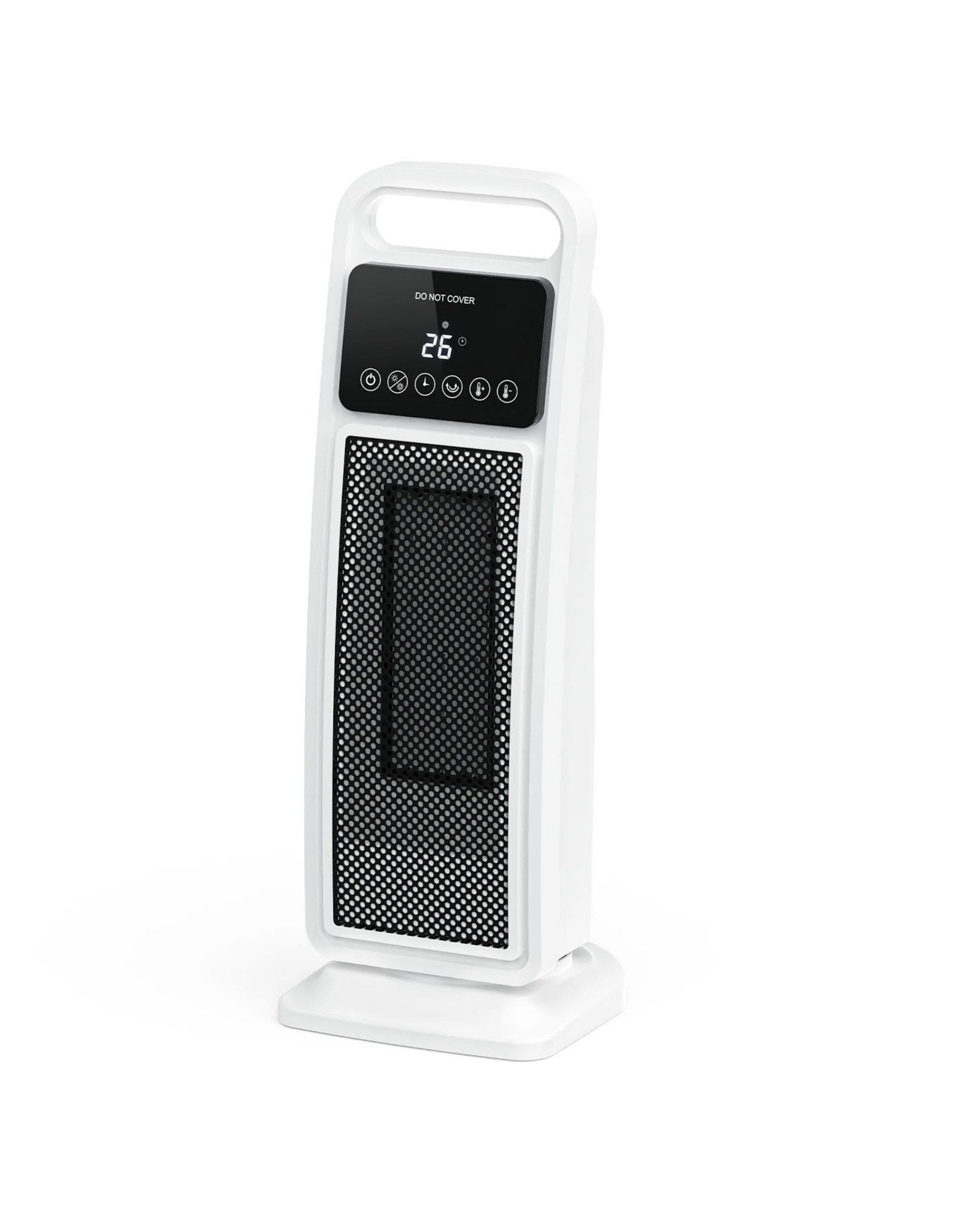 3 ADVWIN Ceramic Heater, 2000W Portable Fan Heater, White - White, 3 of 7