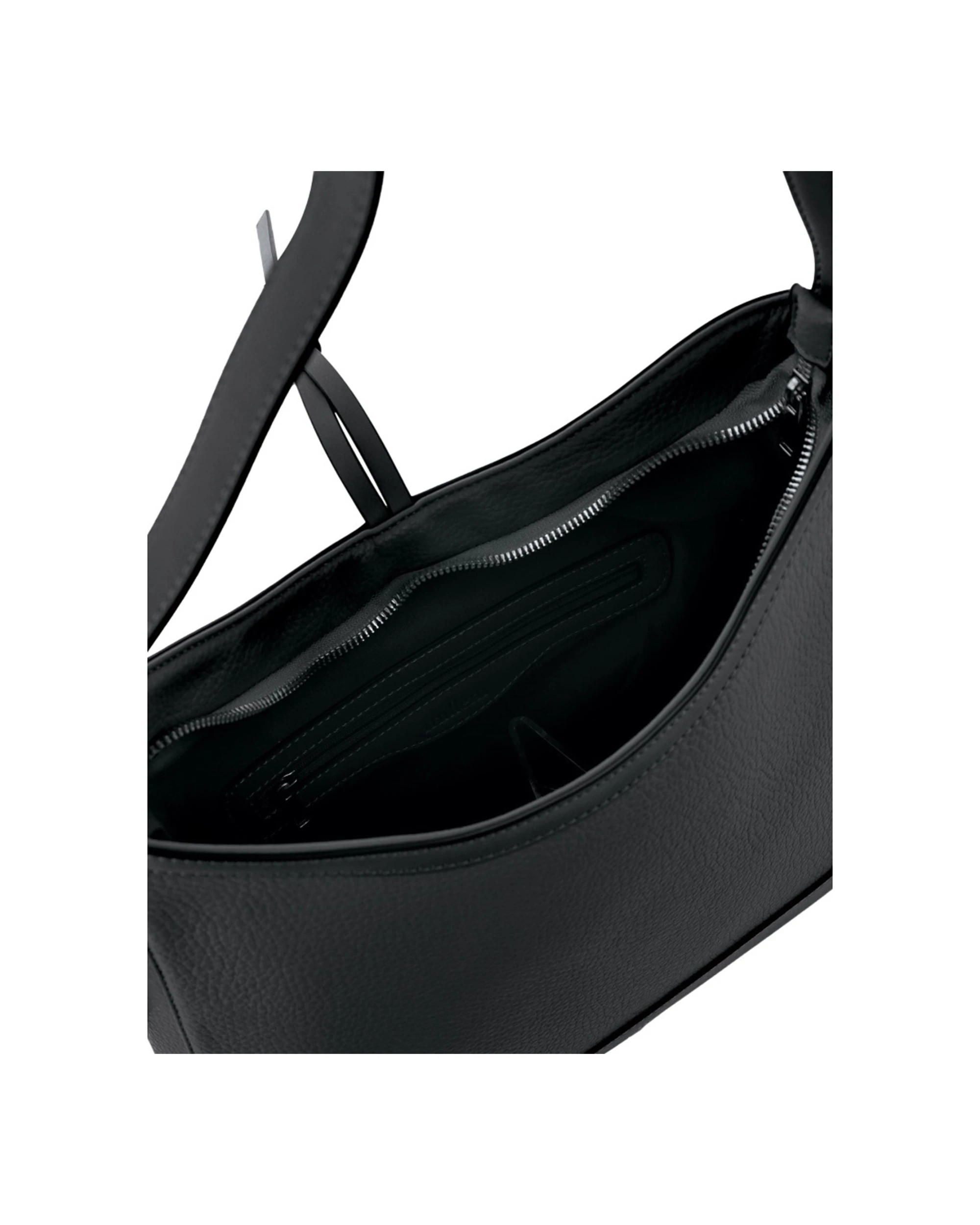 2 Milleni Vegan Leather Shoulder Bag Adjustable Strap Fits 13" Laptop 35x12x29cm - Black, 2 of 4