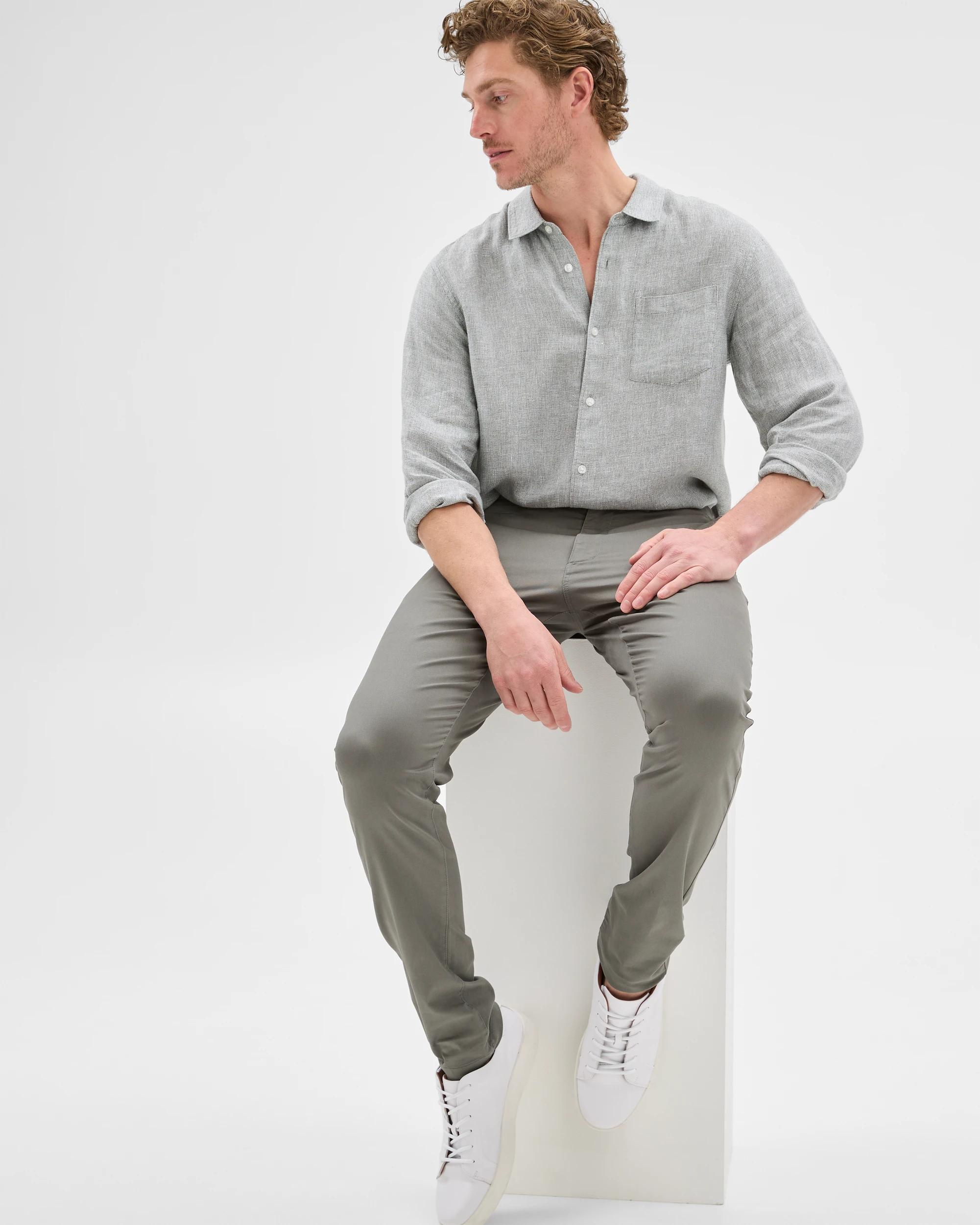 2 Target Australian Cotton Slim Chino Pants GUNMETAL, 2 of 7