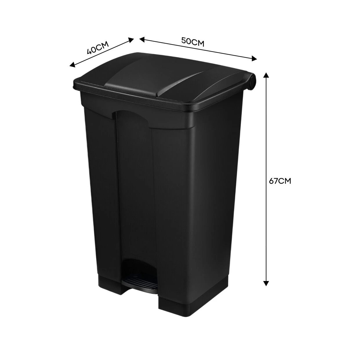 3 LUXSUITE 68L Rubbish Bin Kitchen Compost Dustbin Garbage Trash Waste Recycling Can Pedal Garden Home Office Large, 3 of 6