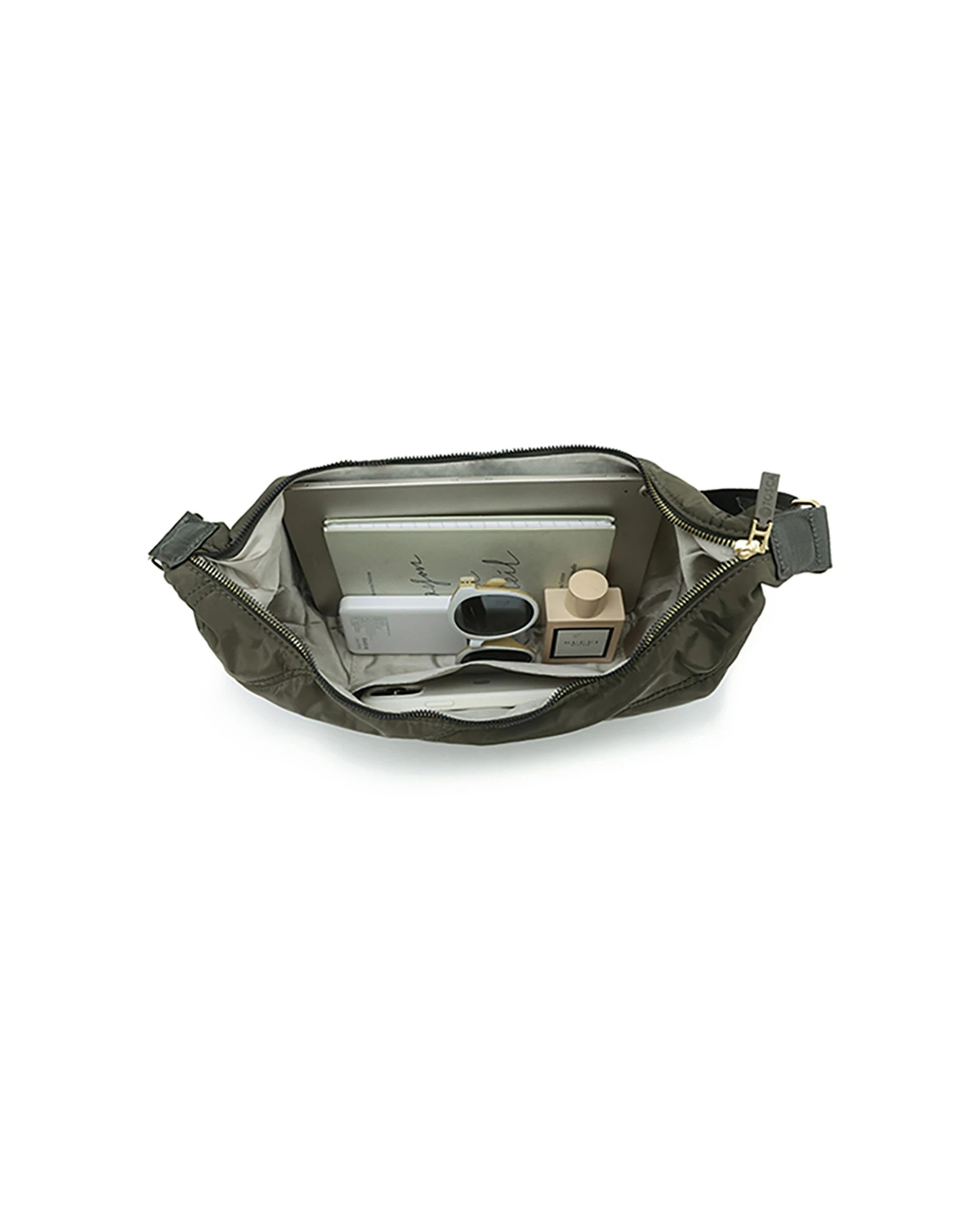 3 Tosca Everyday Hobo Shoulder Compact Handbag - Brown, 3 of 3