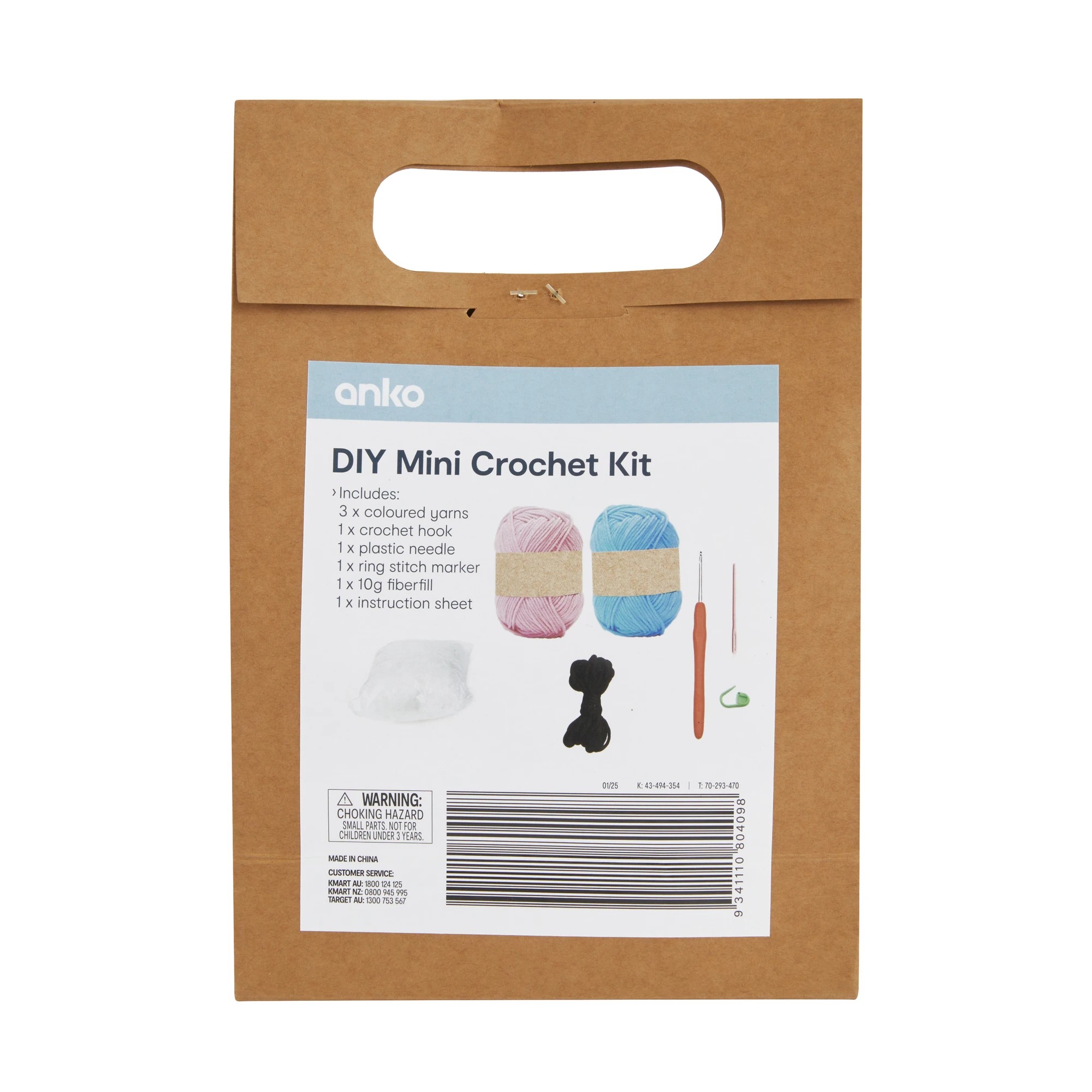 3 DIY Mini Crochet Kit - Octopus, 3 of 3