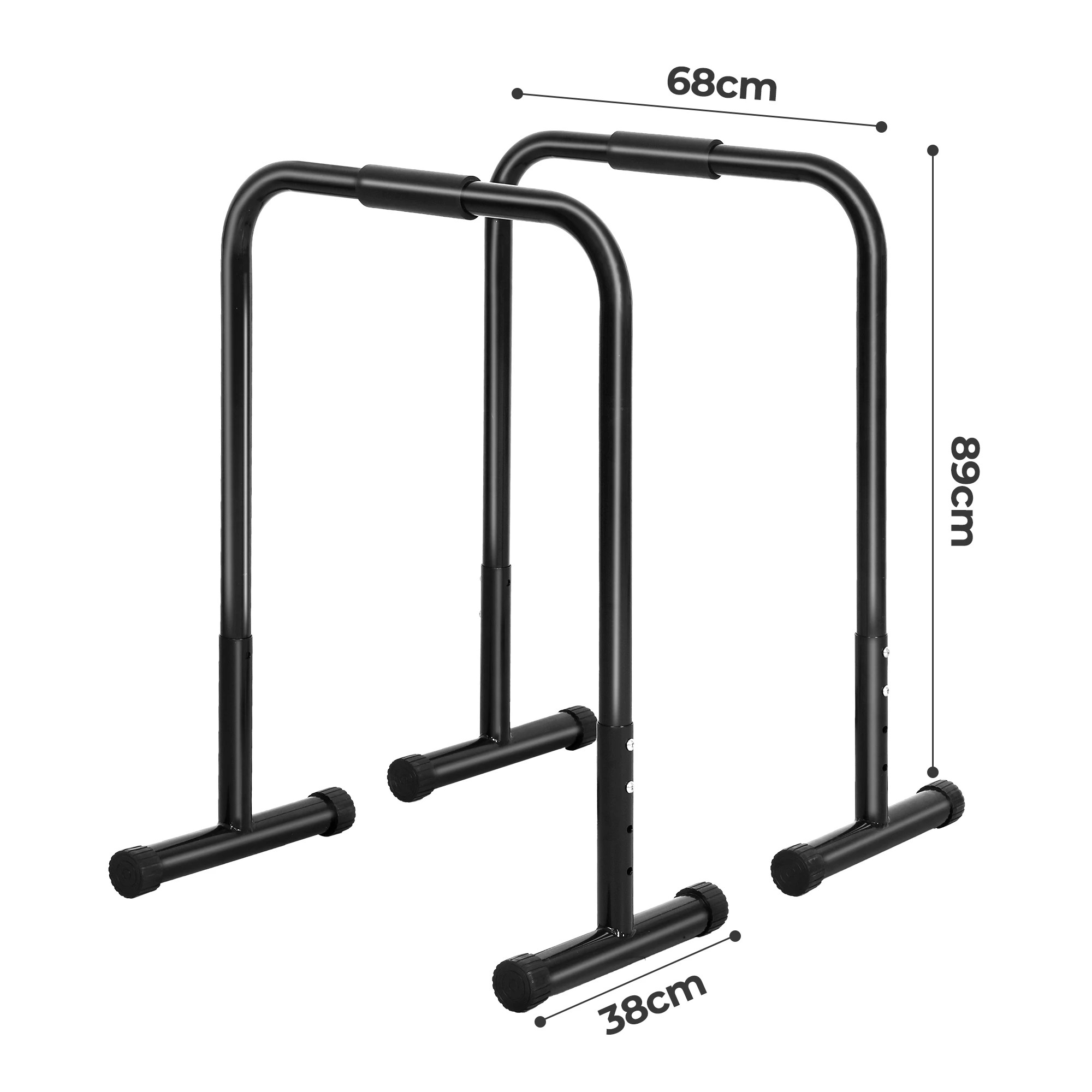 3 Centra Parallel Dip Bar Push Up Station Stand Adjustable Height Strength Train, 3 of 9