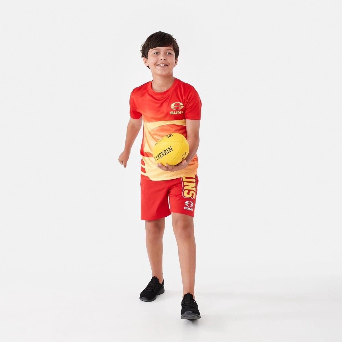2 Official AFL Kids Training T-shirt Gc Suns, 2 of 10
