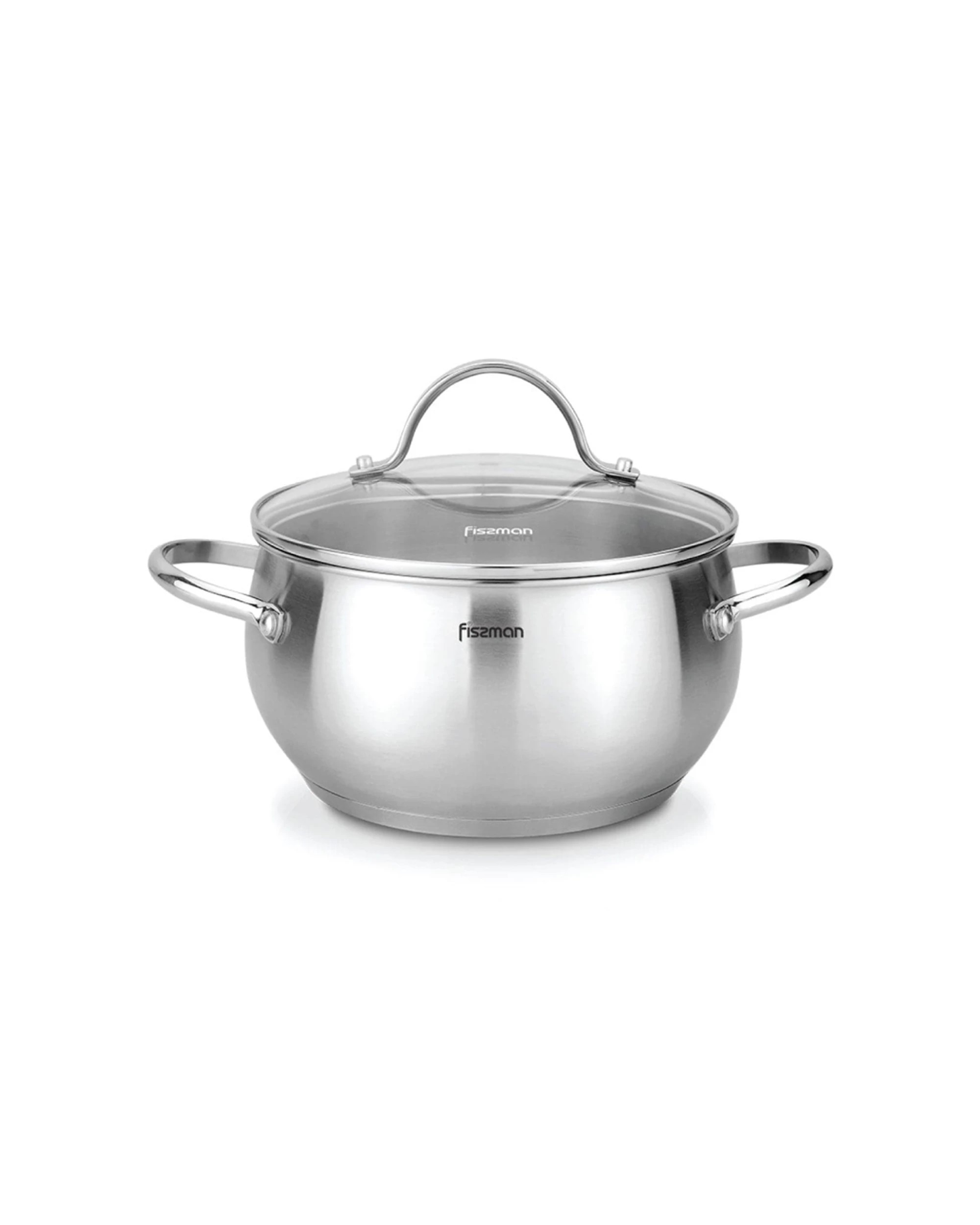1 Fissman Stockpot Martinez Series Stainless Steel With Glass Lid 5.9L - Silver, 1 of 1