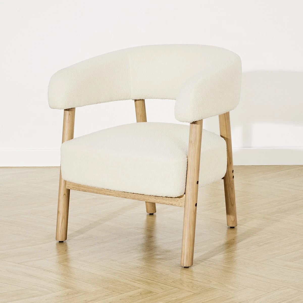 1 Cora Boucle Lounge Chair, 1 of 9