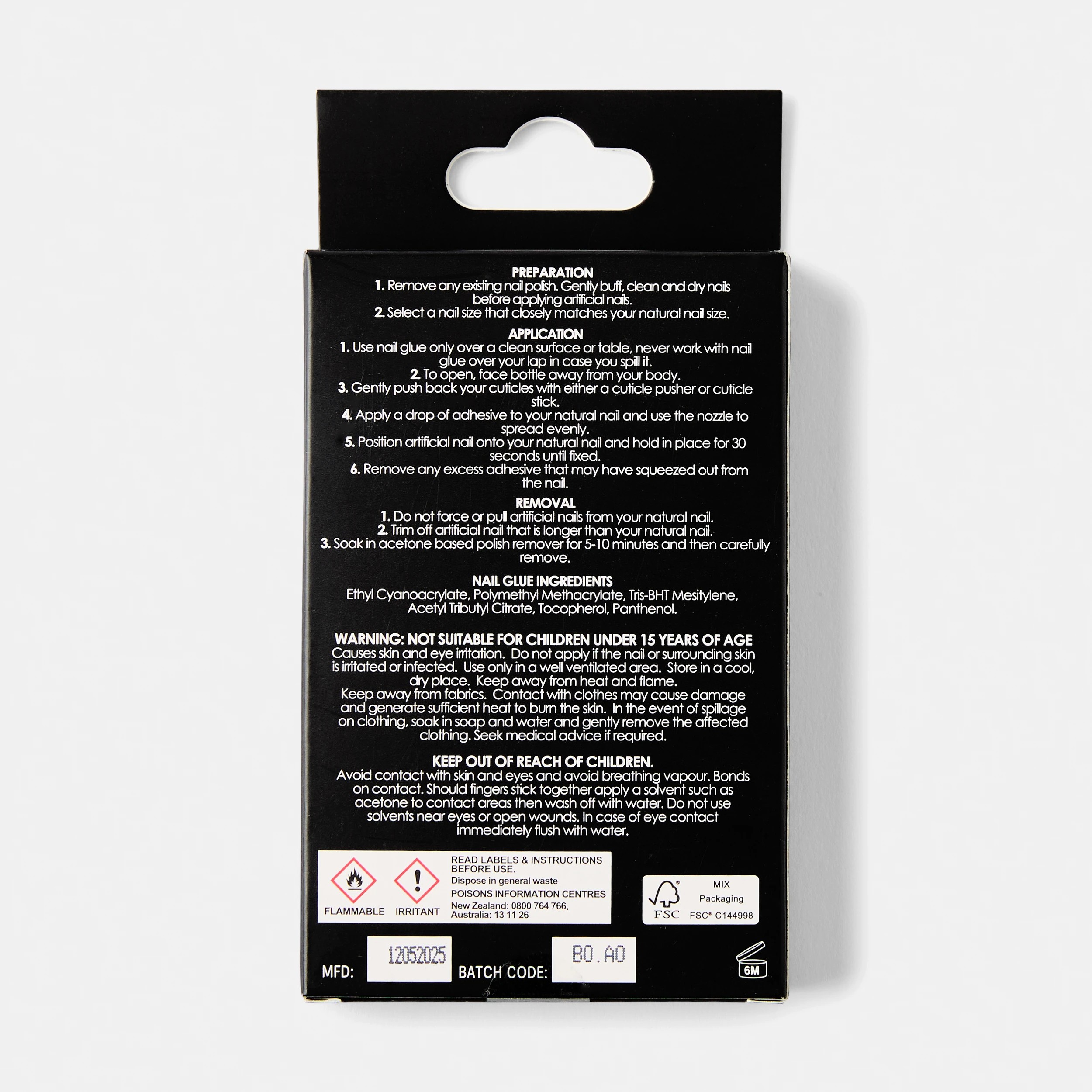 2 OXX Cosmetics 100 Pack Artificial Nails with Adhesive - Almond Shape, Clear, 2 of 4