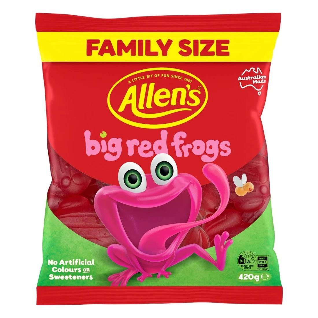 1 Allen's Big Red Frogs 420g, 1 of 3