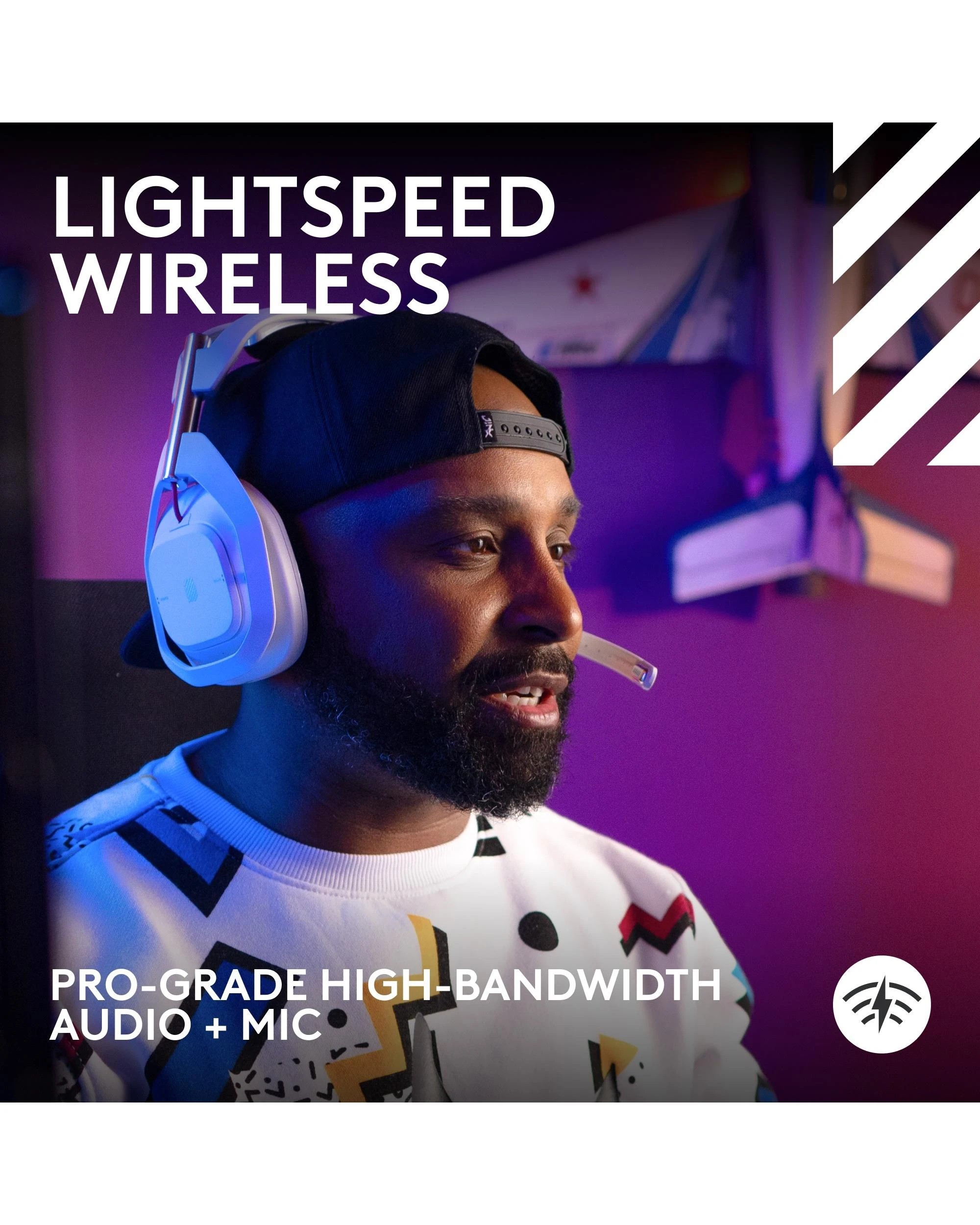 5 Logitech G Astro A50 LIGHTSPEED Wireless Gaming Headset + Base Station - White, 5 of 10