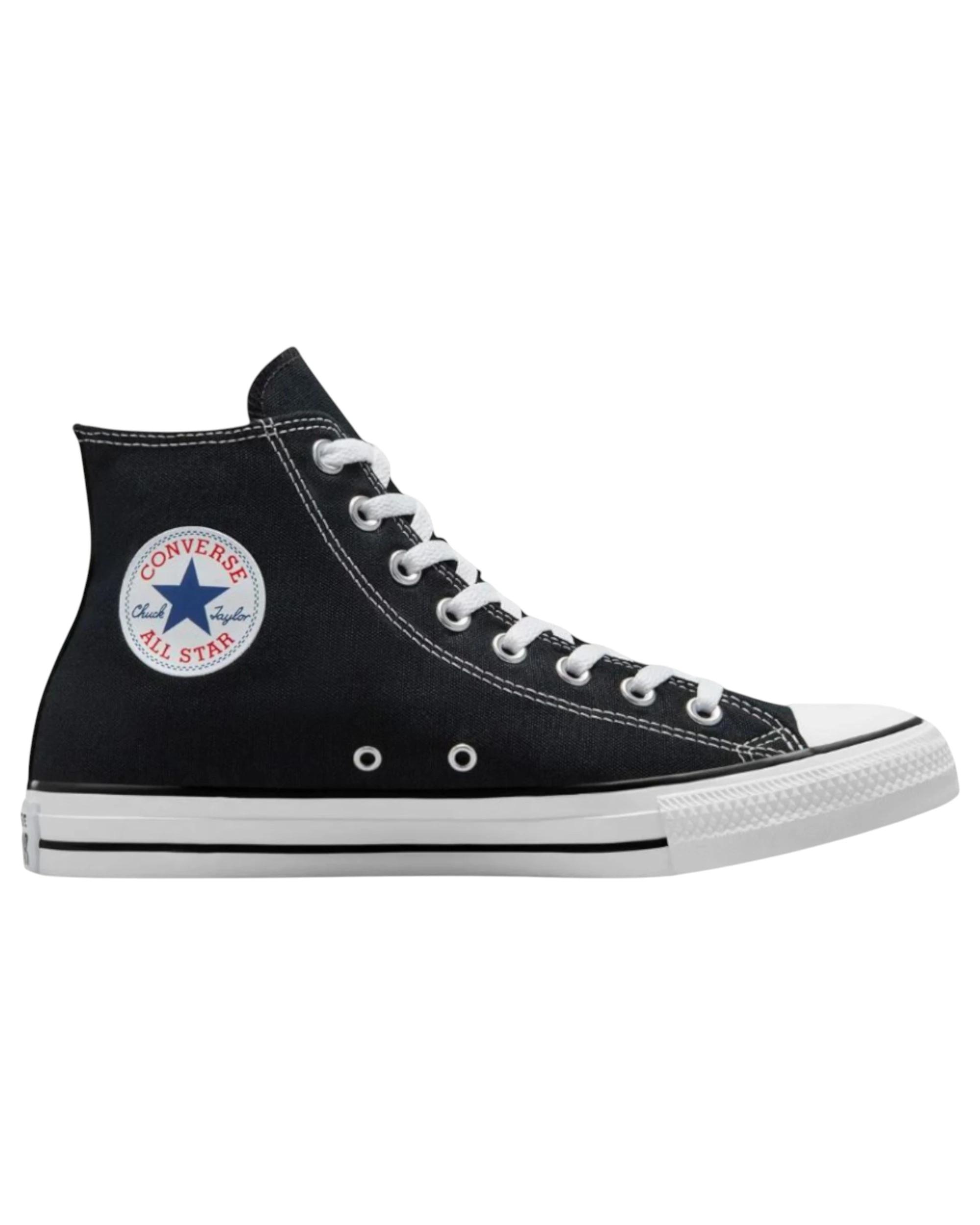 1 Converse Unisex Chuck Taylor All Star Classic High Top Canvas Shoes BLACK, 1 of 9