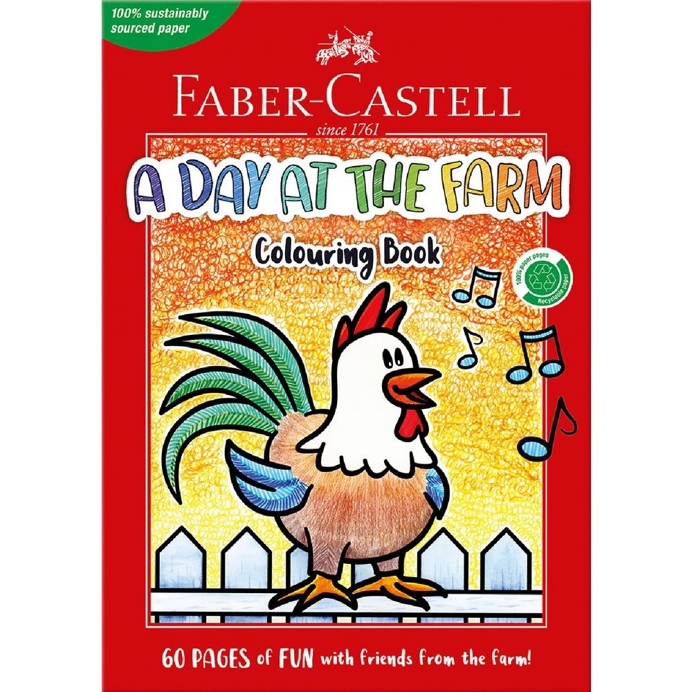 1 Faber-Castell At The Farm Colouring Book 60 Pages, 1 of 3
