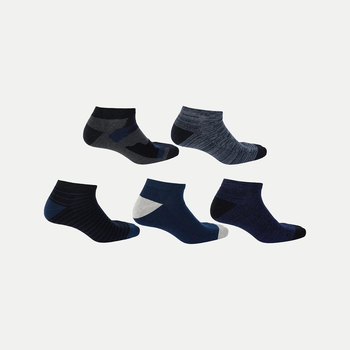 2 5 Pack Low Cut Sport Socks CAMO STRIPE SPACE GREY, 2 of 3