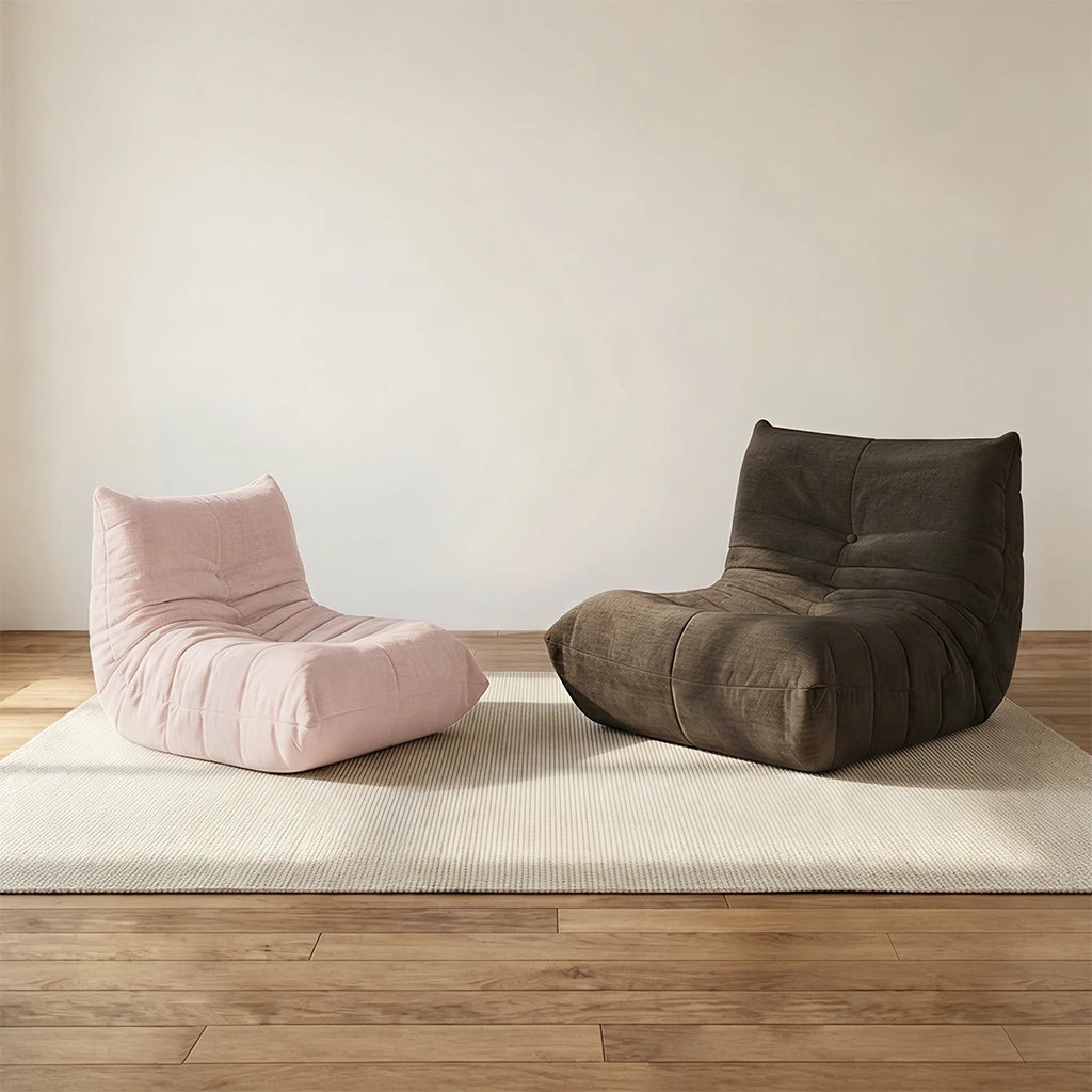 2 Mini Goldie Compressed Lounge Chair - Pink, 2 of 9