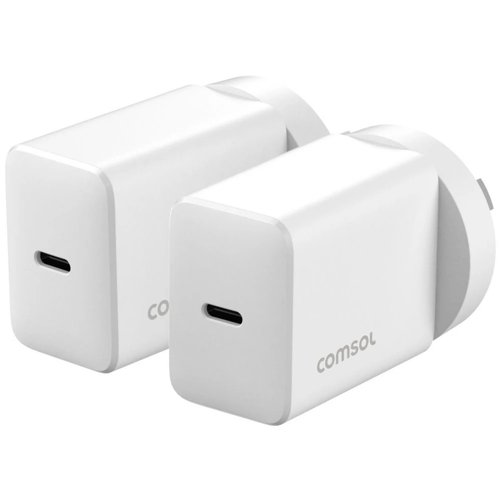 1 Comsol 20W USB-C Charger Twin Pack, 1 of 2