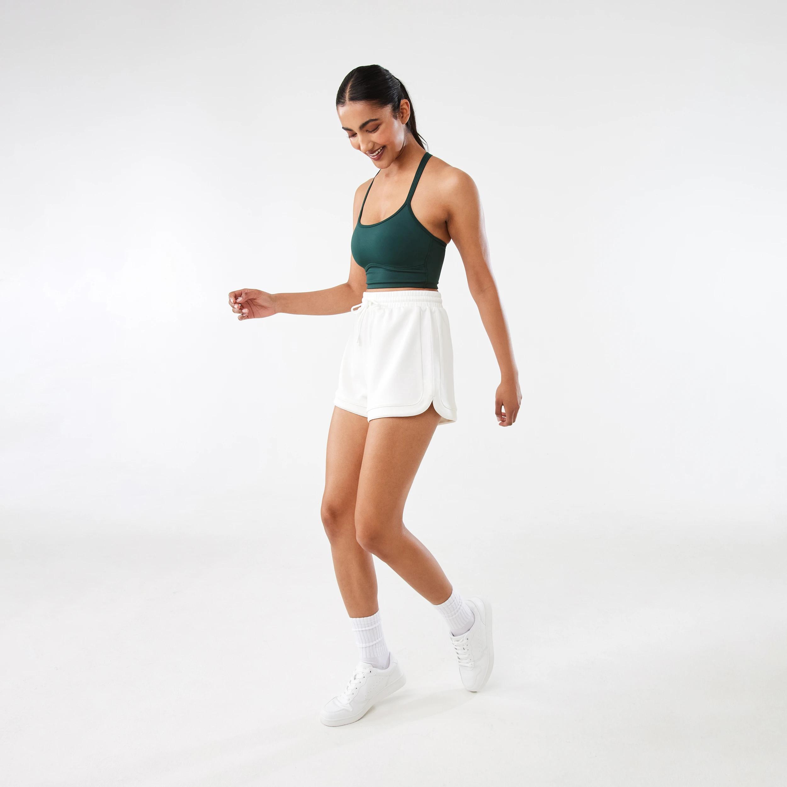 2 Active Womens Scuba Shorts EGRET WHITE, 2 of 7