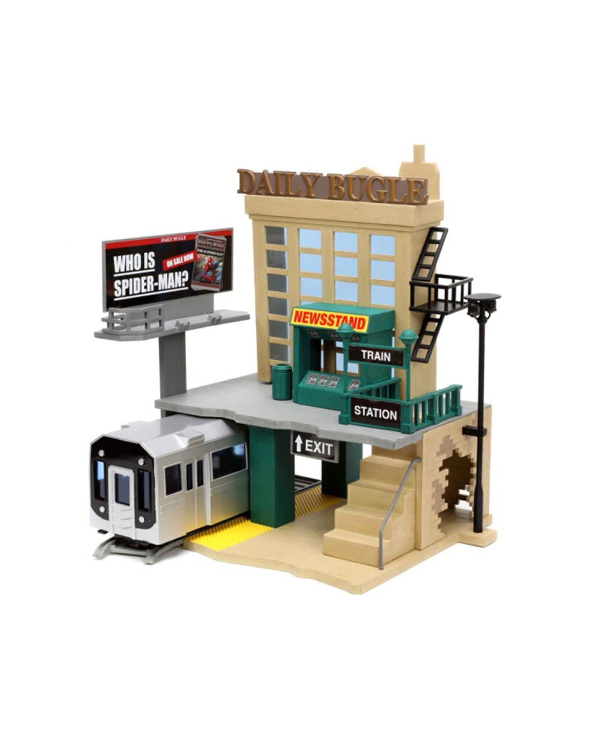 4 SPIDER-MAN Nano Scene NYC Deluxe With 2 Figures Action Figures Diorama 10 Inches
 - multi, 4 of 7