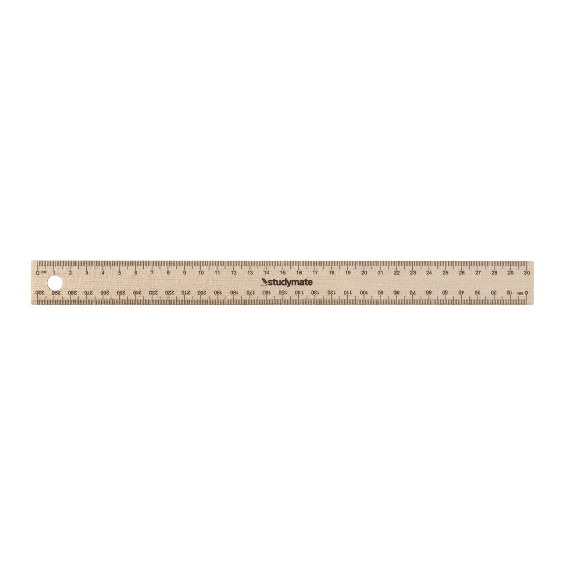1 Studymate Wooden Ruler 30cm, 1 of 2