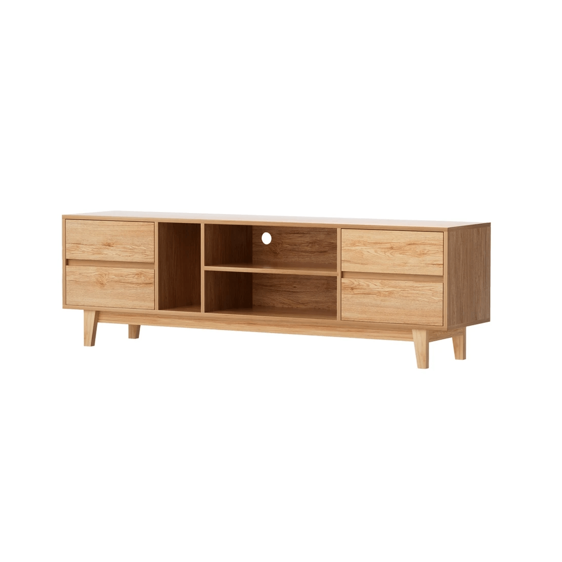 1 Artiss Asa Entertainment Unit Stand TV Cabinet Storage Drawer 180cm - Brown, 1 of 8