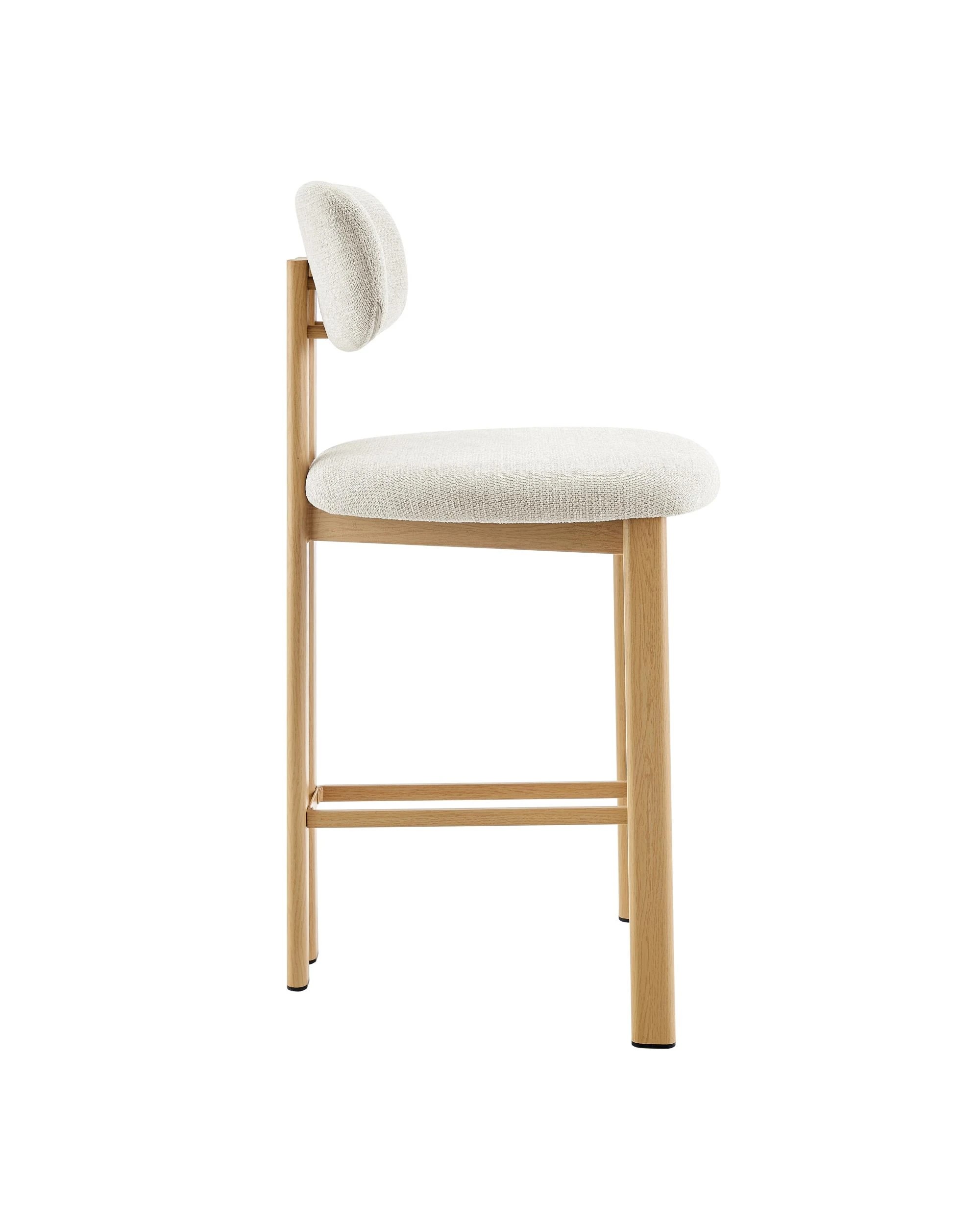 5 Kodu Hilda Dining Stools Pair Set of Two - White, 5 of 10